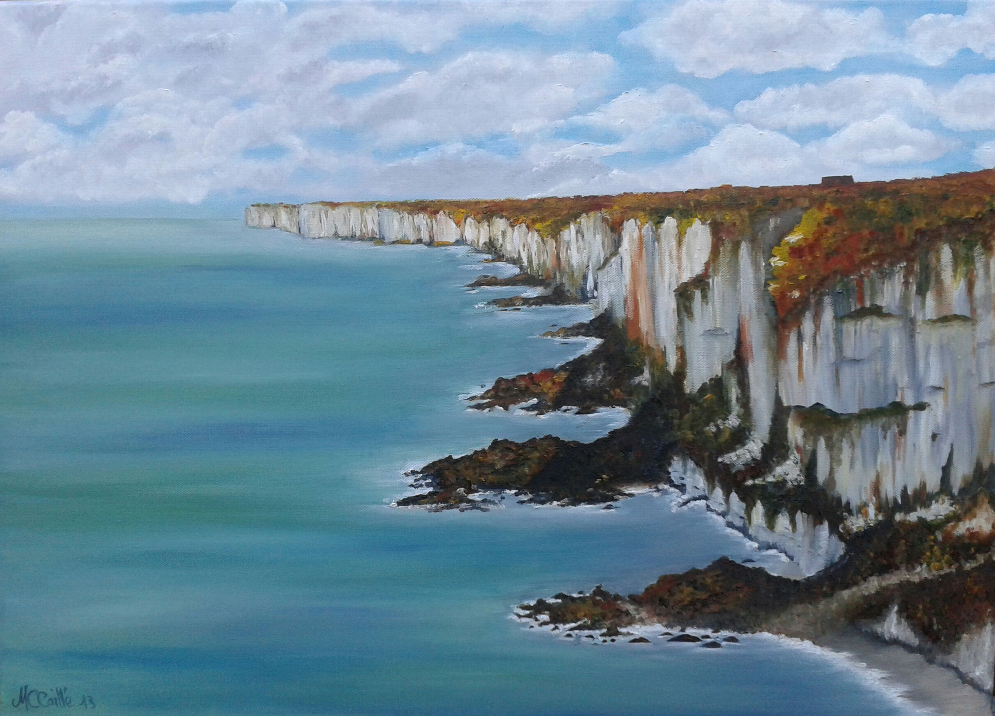 "Fécamp" - Öl auf Leinwand /  Huile sur toile 50 x 70 cm 
