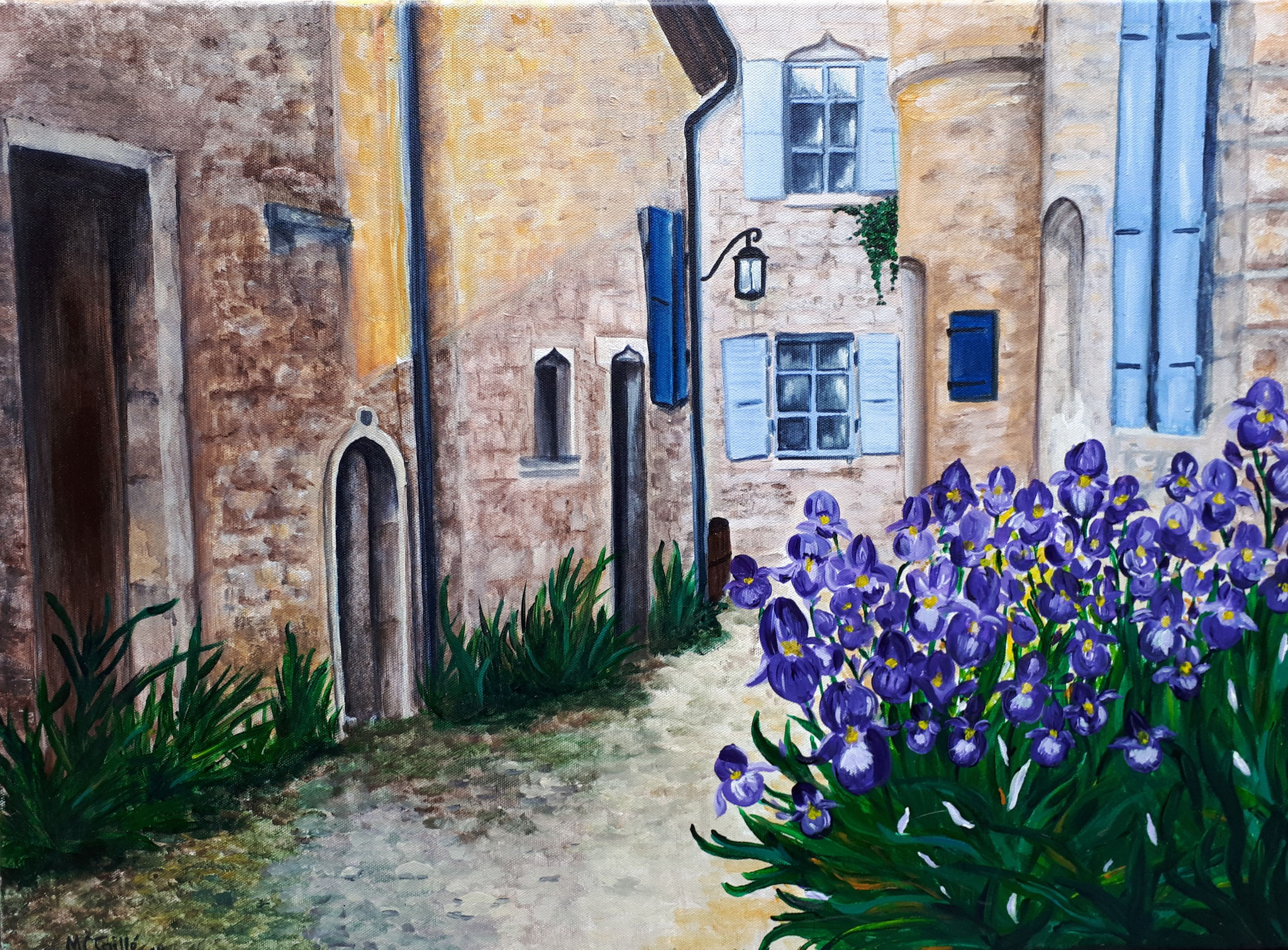 "Vieille France" Acryl auf Leinwand / Acrylique sur toile 50 x 70 cm