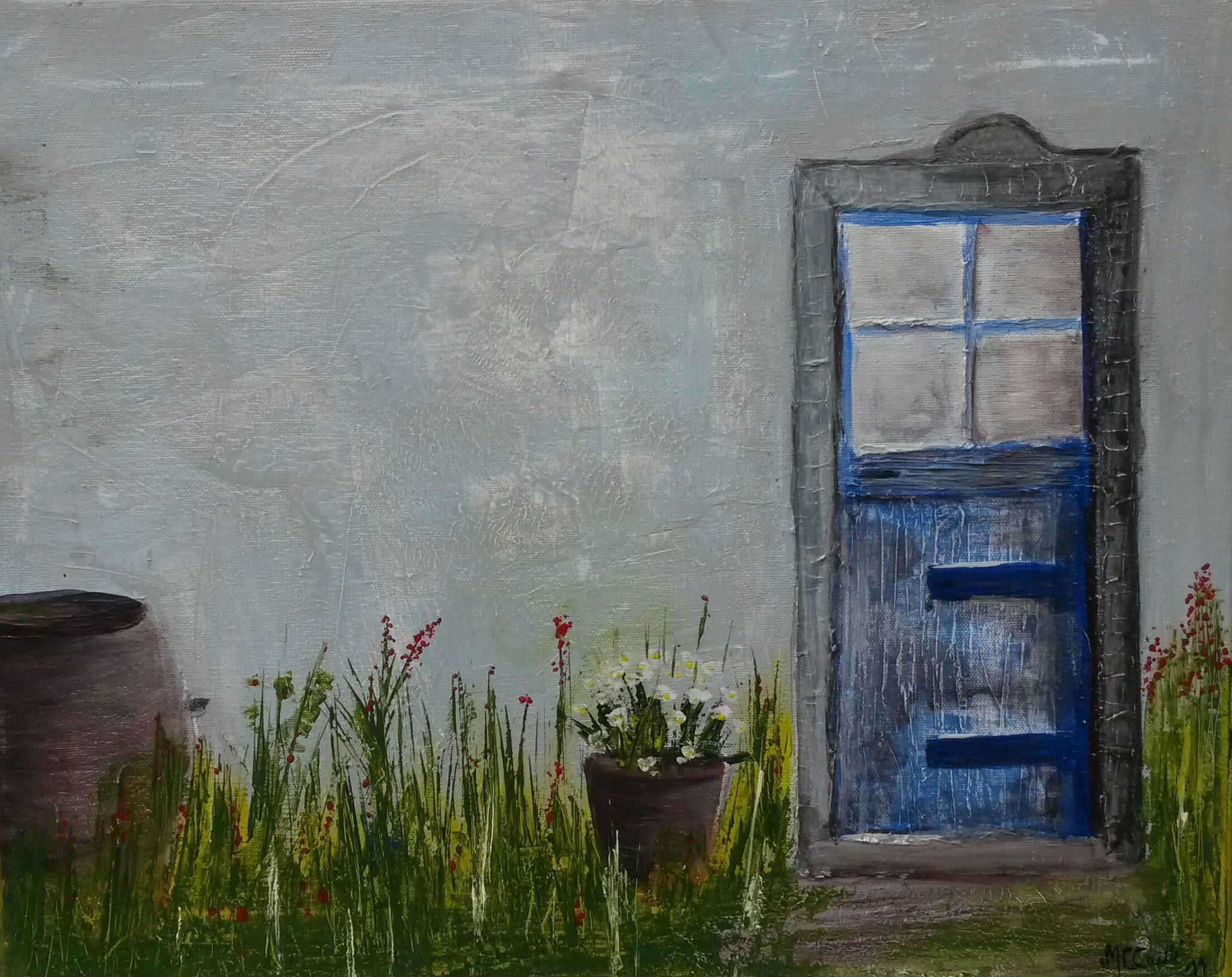 "Campagne" - Acryl auf Leinwand  / "Campagne - Acrylique sur toile  40 x 50 cm