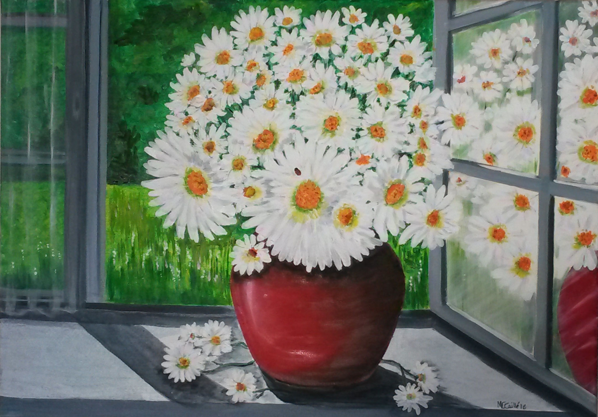 "Marguerites" - Öl auf Leinwand 60 x 80 cm  