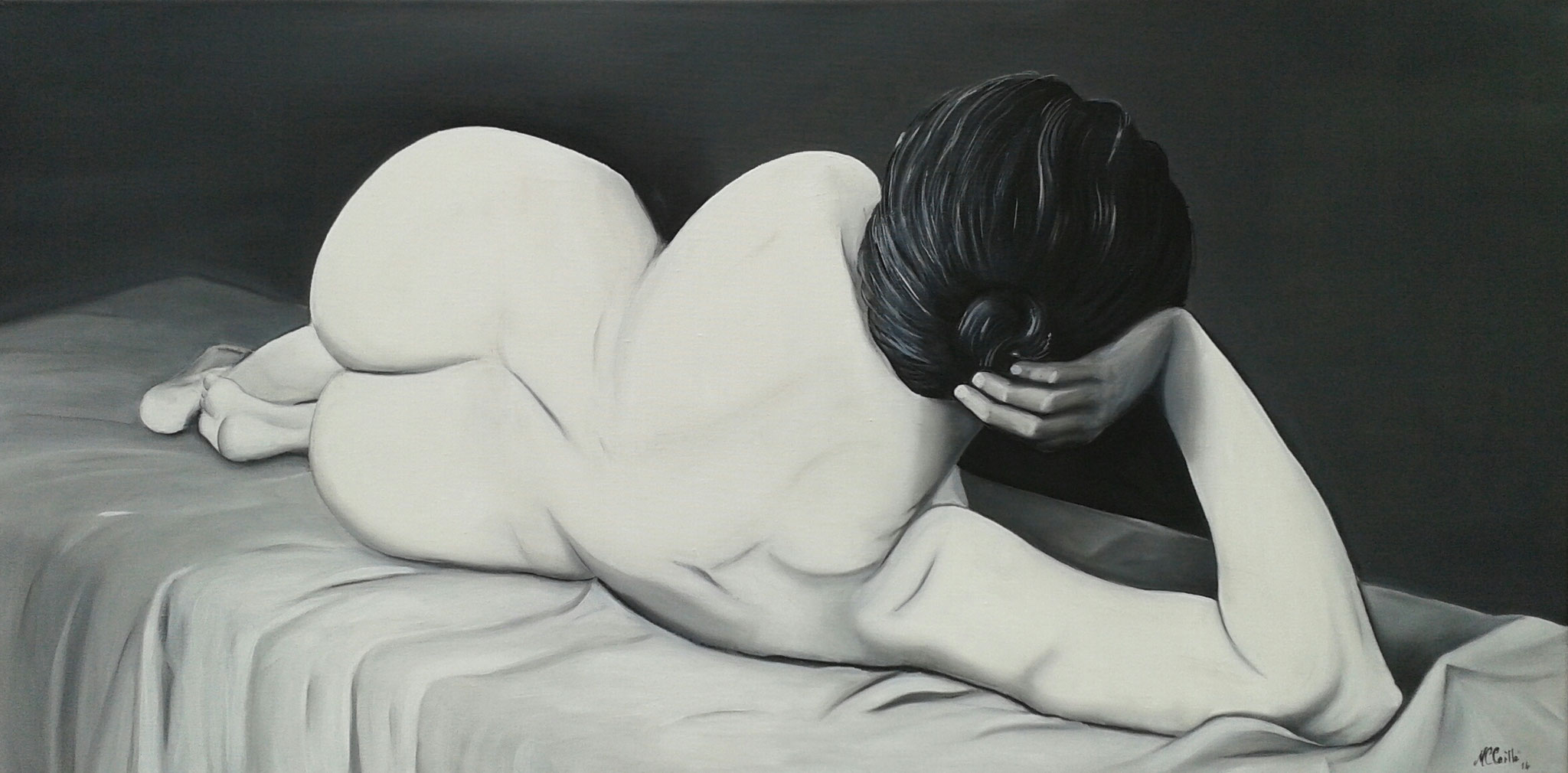 "Irene" Öl auf Leinwand / Huile sur toile 50 x 100 cm