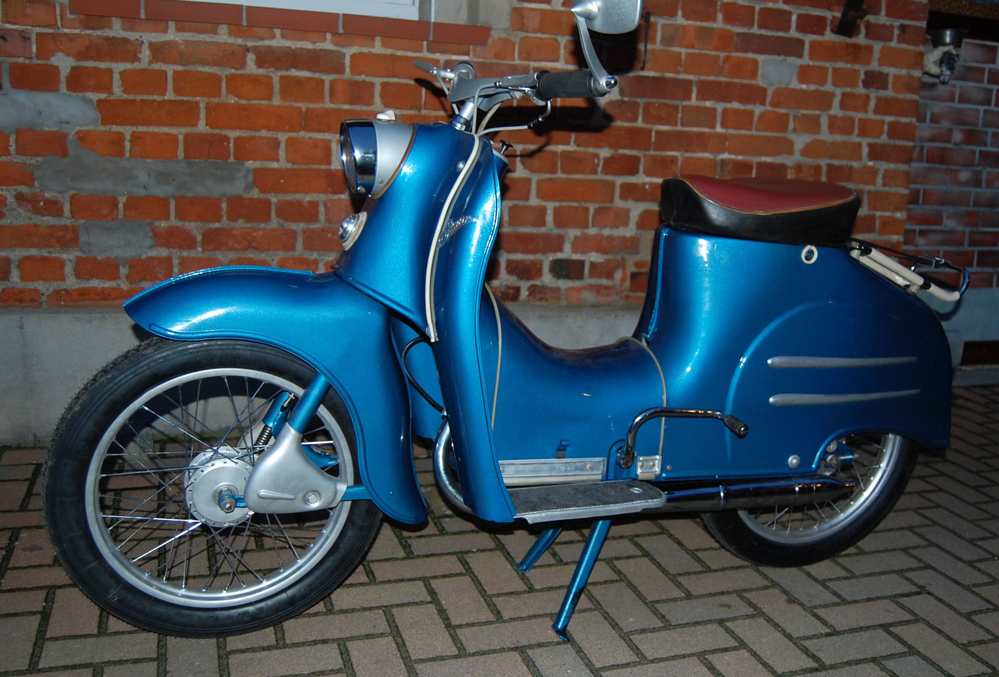 Simson KR 50  Hammerschlaglackierung Blau