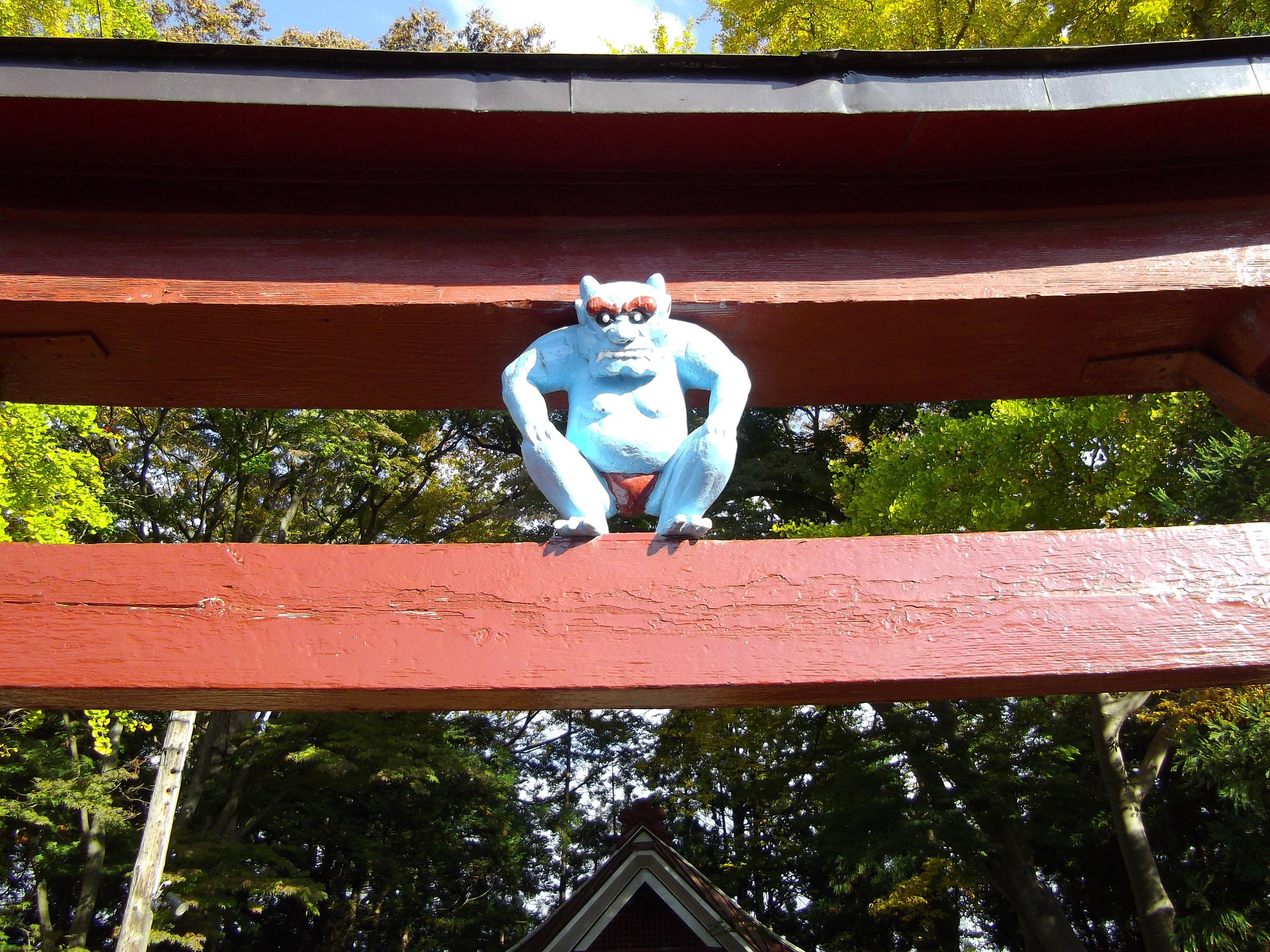 三社神社青鬼。日沼