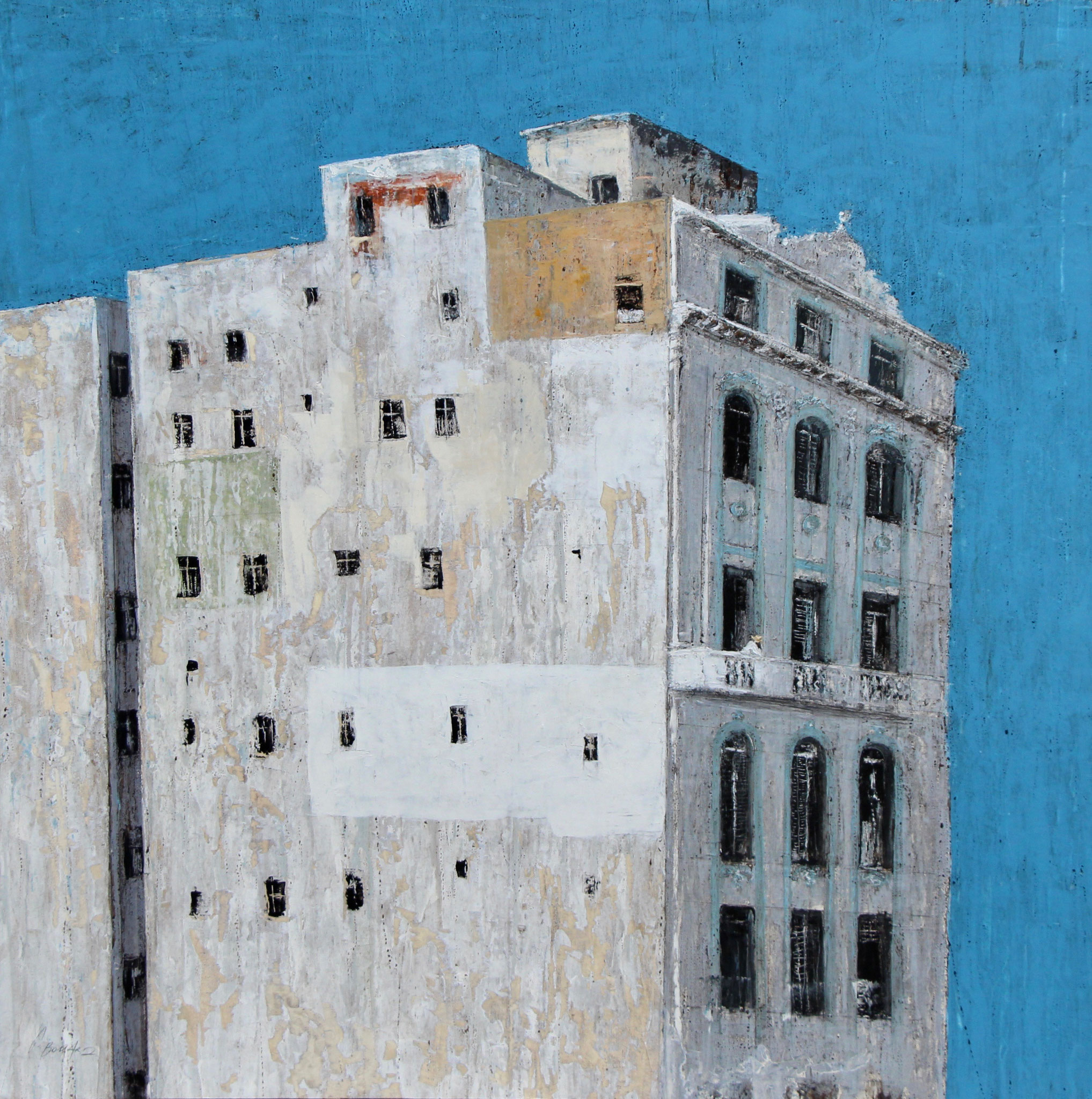 Artiste peintre, peinture, Cuba, Huile sur toile, Thomas Bossard
