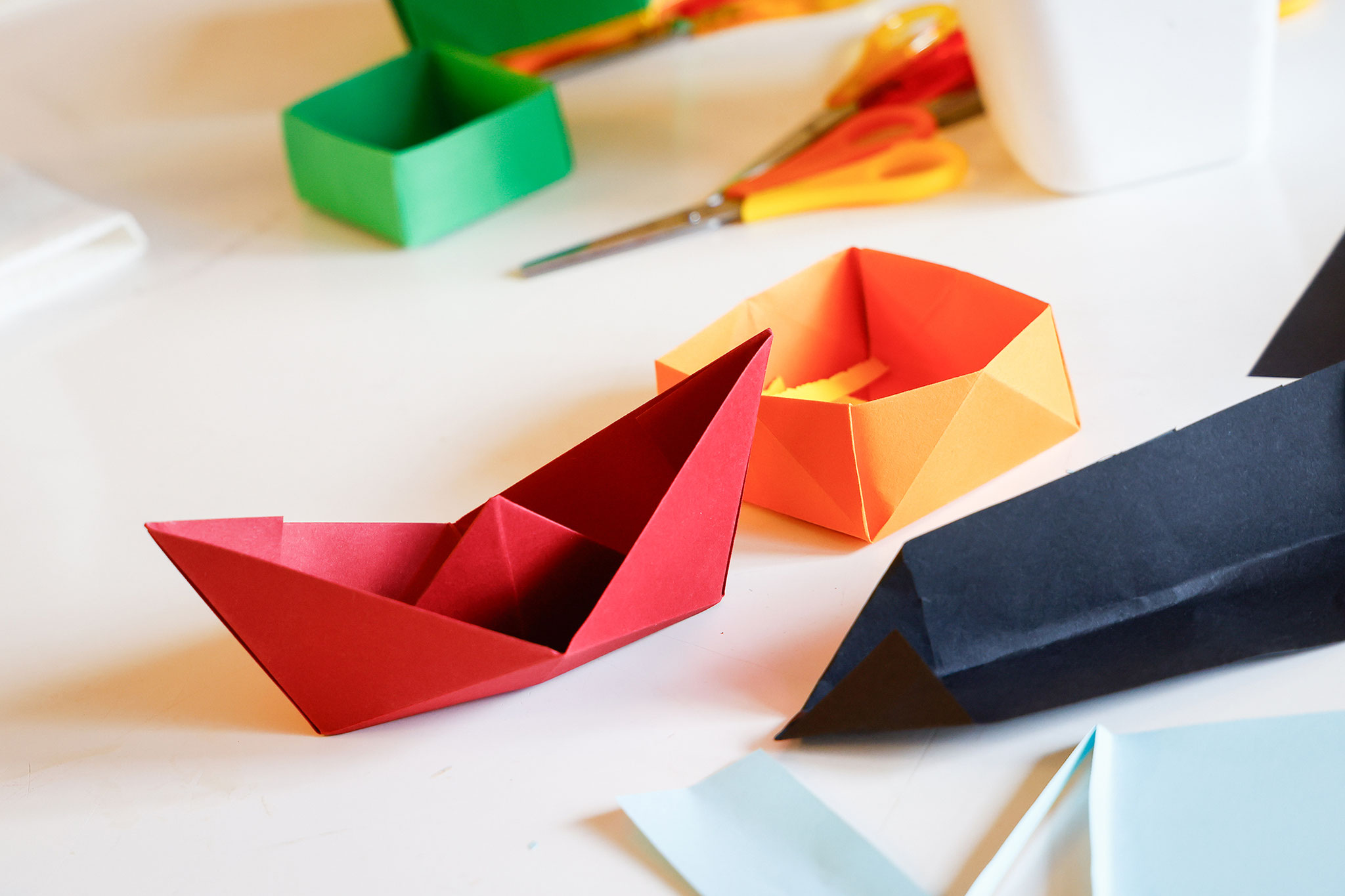 Origami-Workshop mit dem Deutsch-Polnischen Hilfswerk, Foto: Antonia Richter