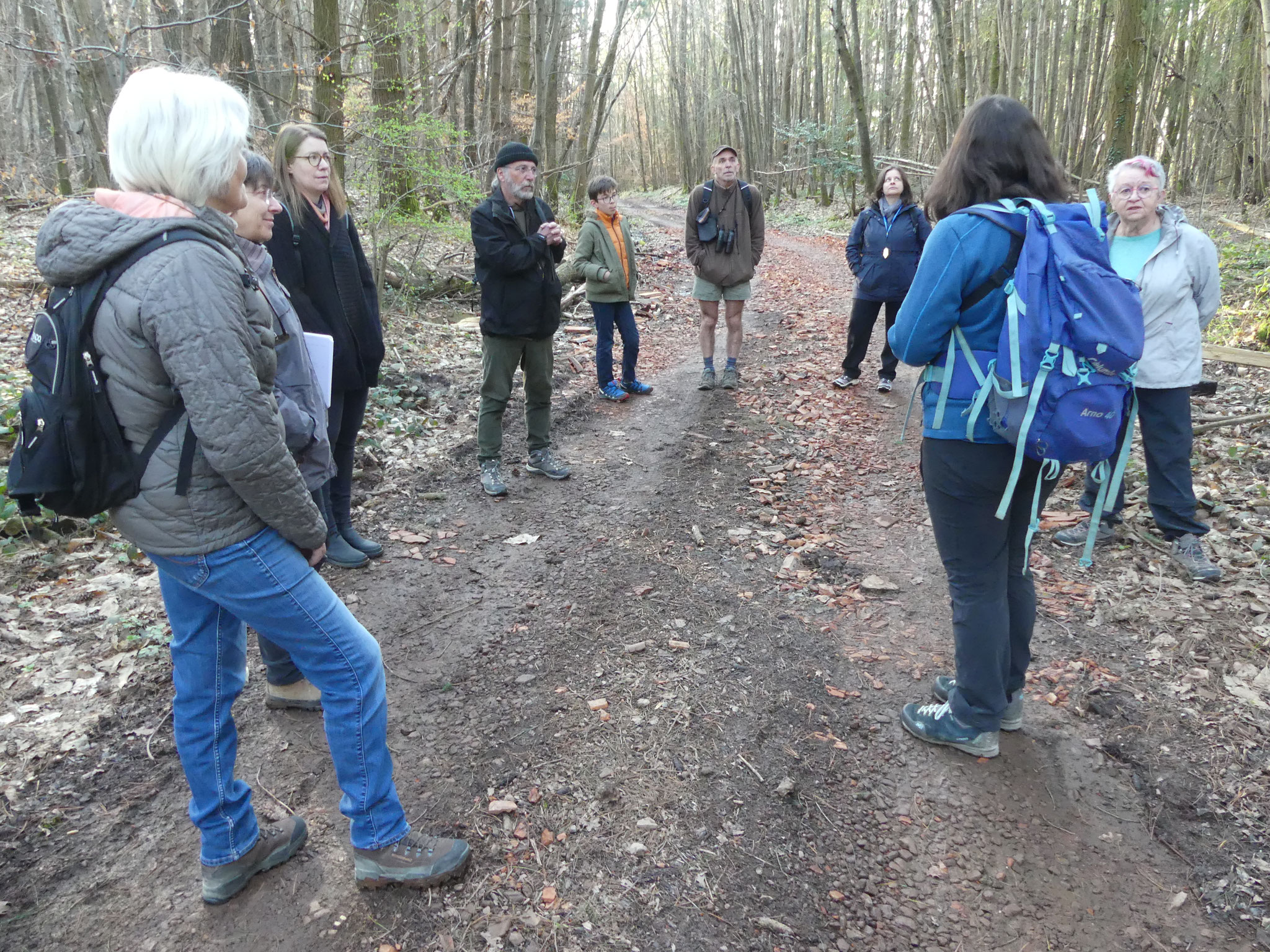 Rassemblement du groupe à La Marnière