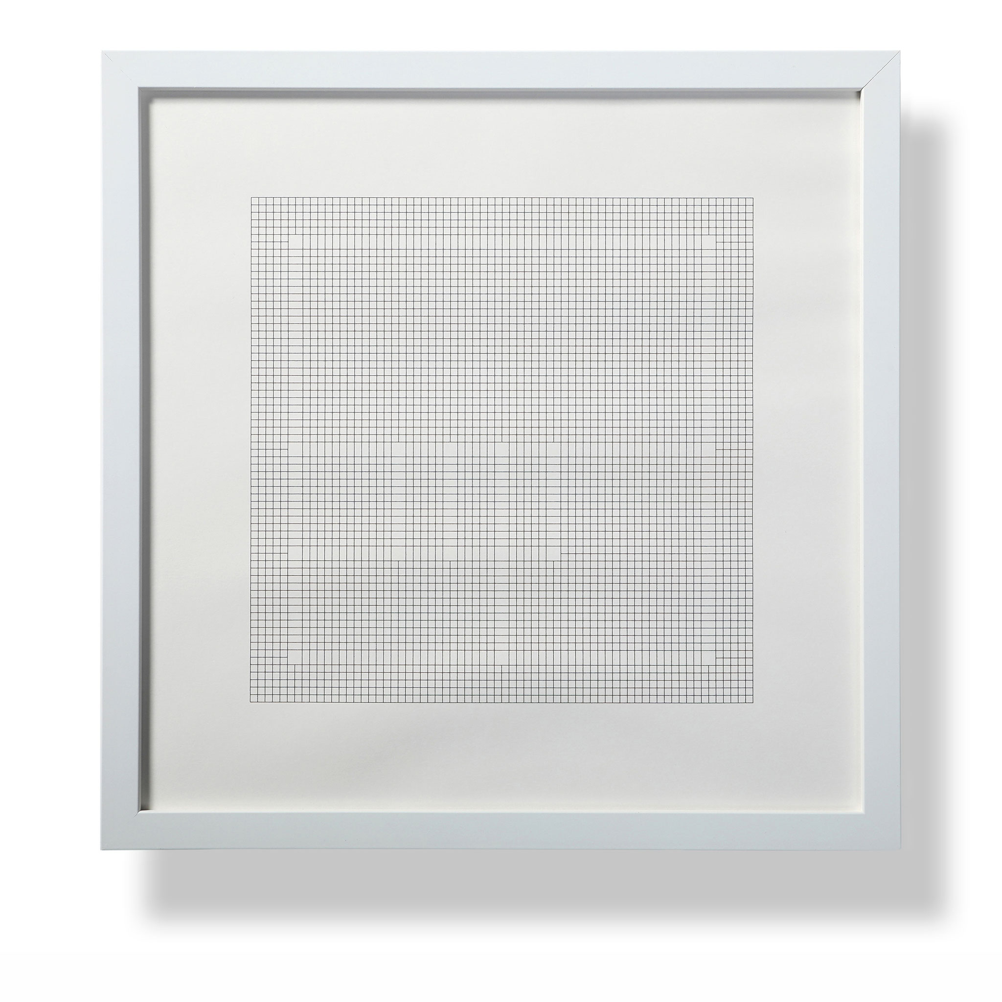 Stramin 03 | 2016 | Tinte auf Papier | 30 x 30 cm