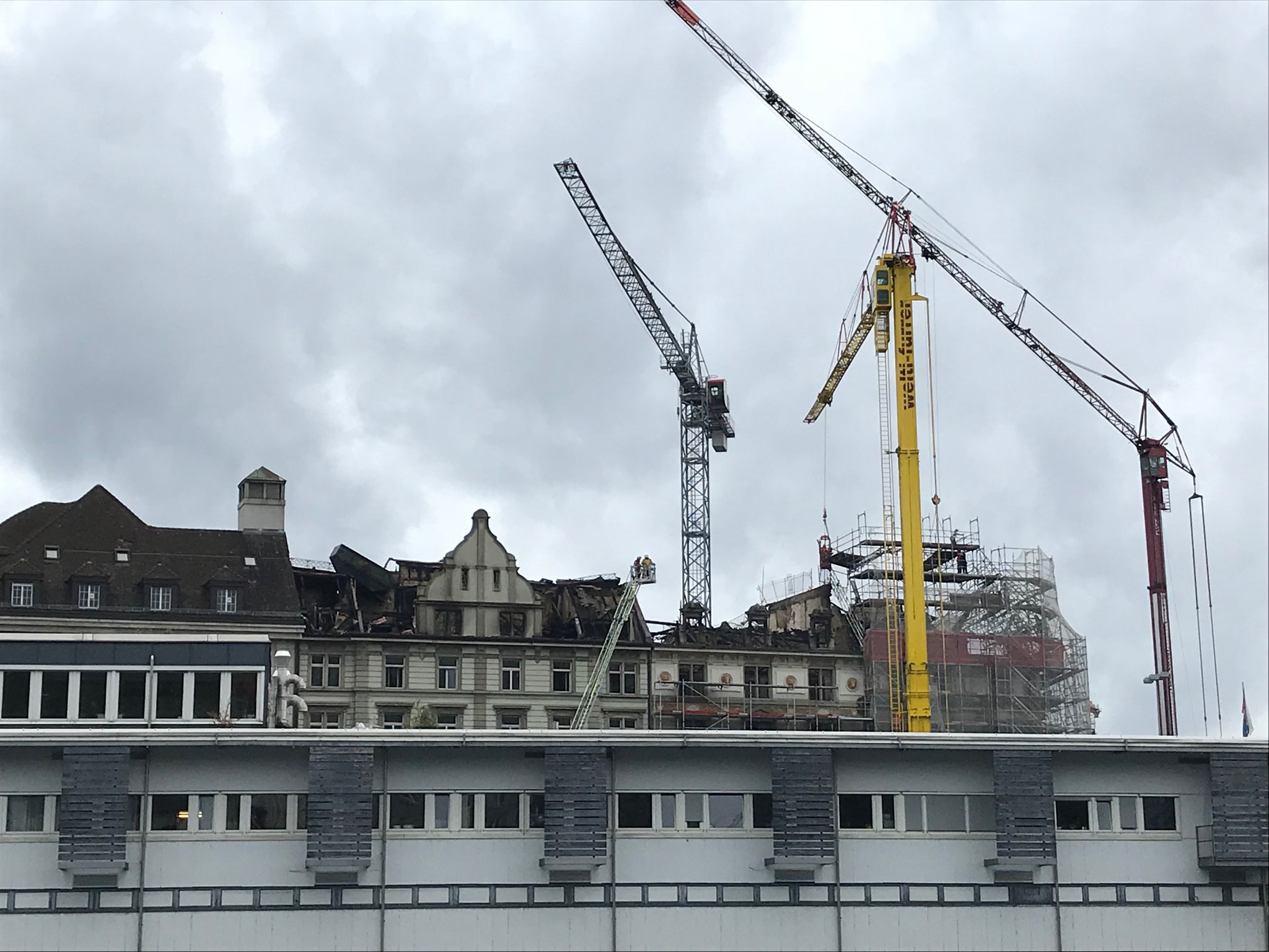 Tag nach Brand im August 2019