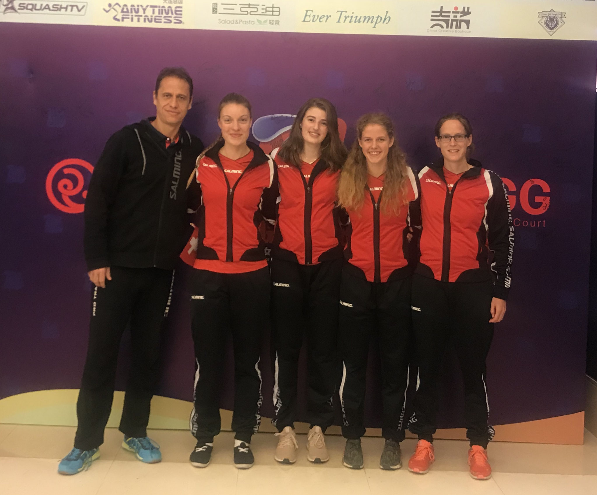 Schweizer Damen Team an der Team Weltmeisterschaft in Dalian, China 2018