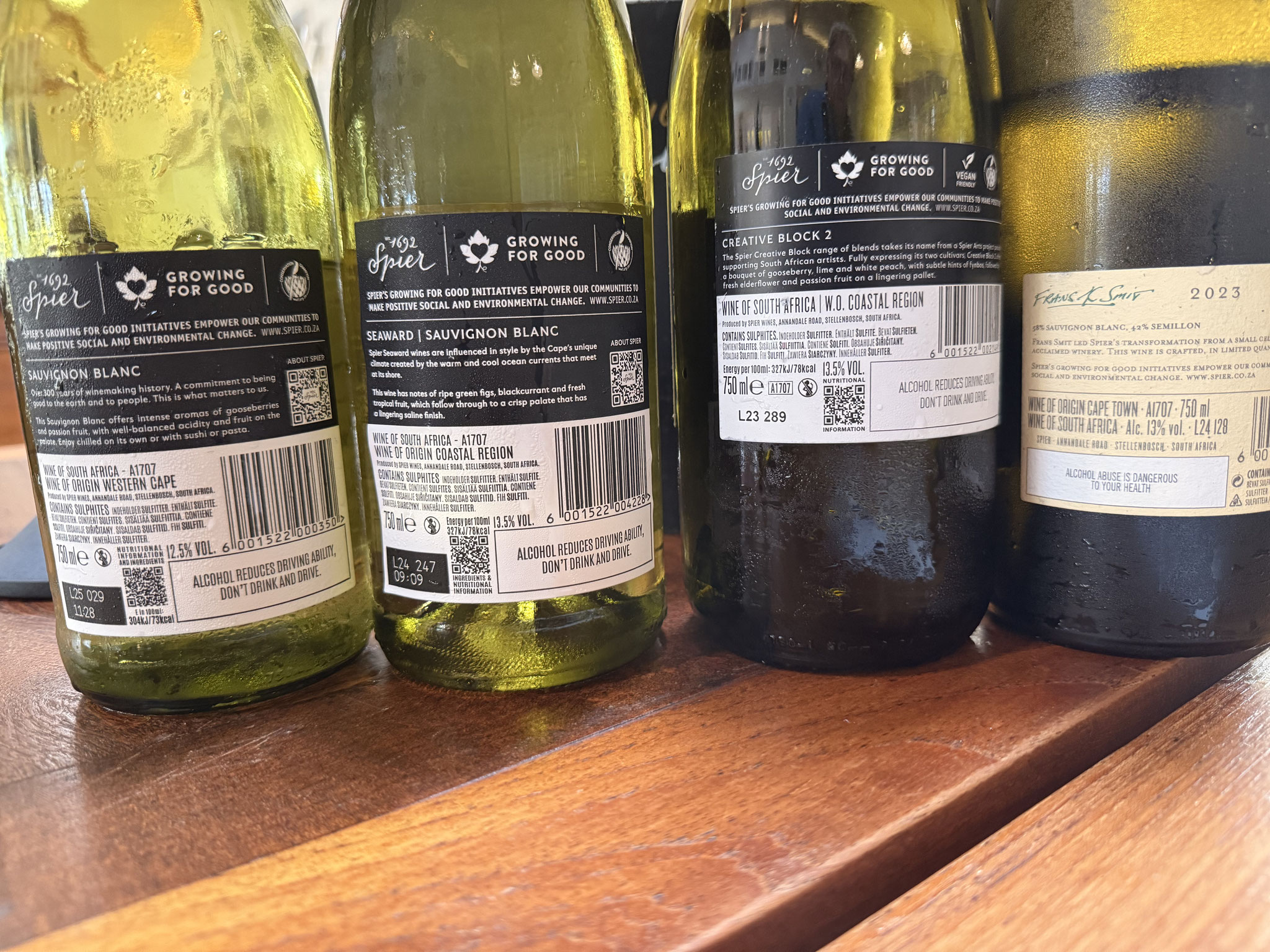 Een heel mooie reeks Sauvignon Blanc's!!