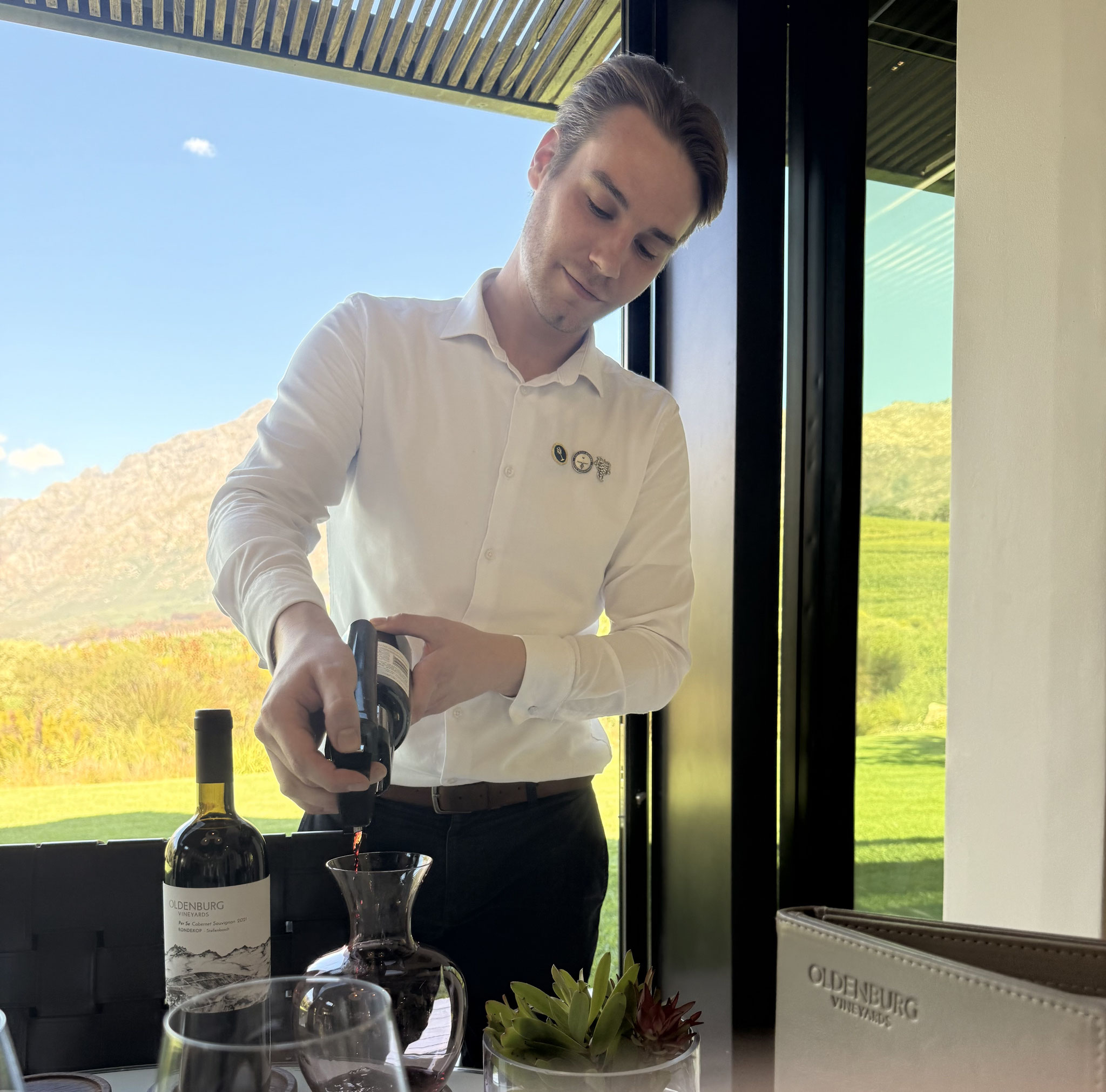 Head sommelier Gregory Lorimer