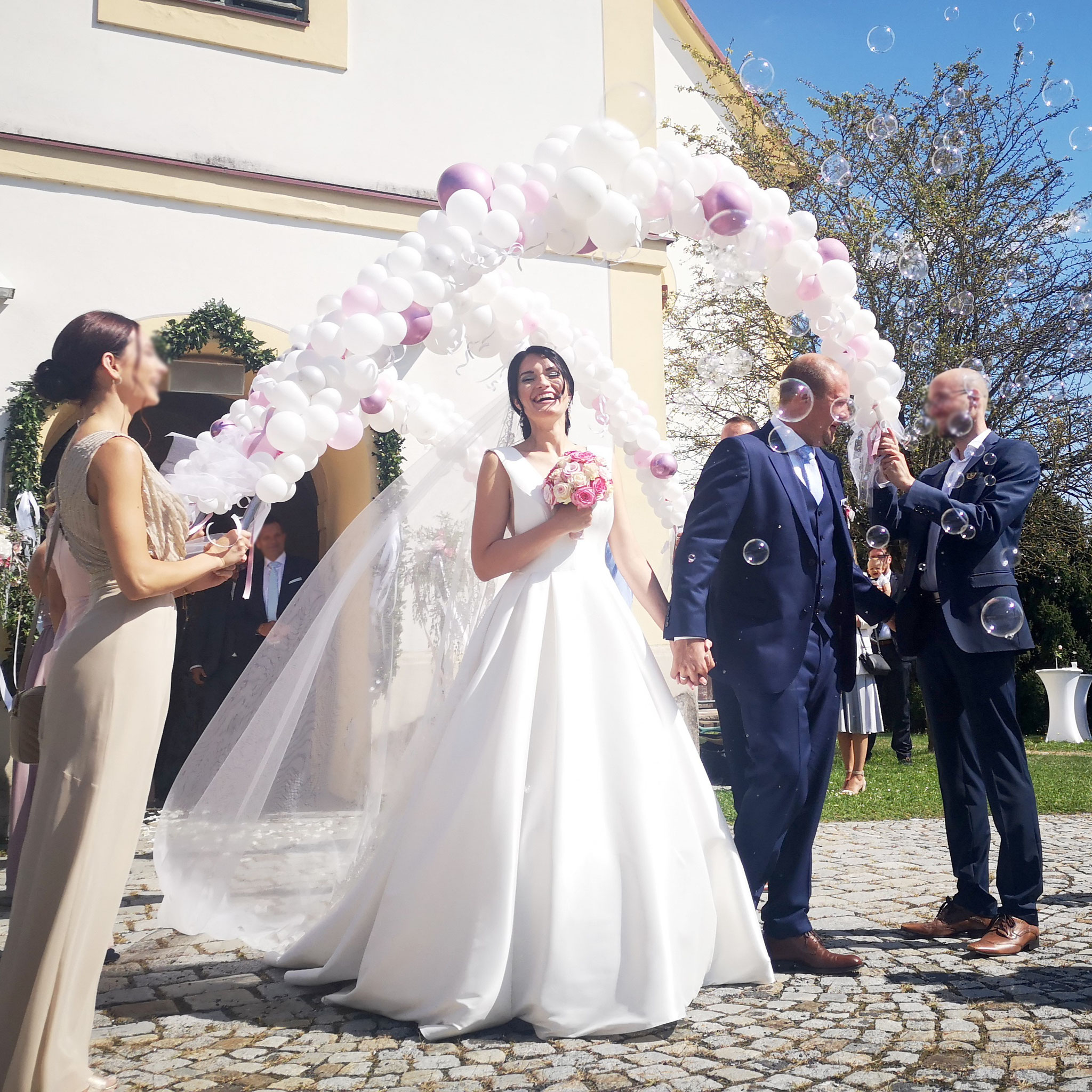 Ballondekoration für Hochzeiten