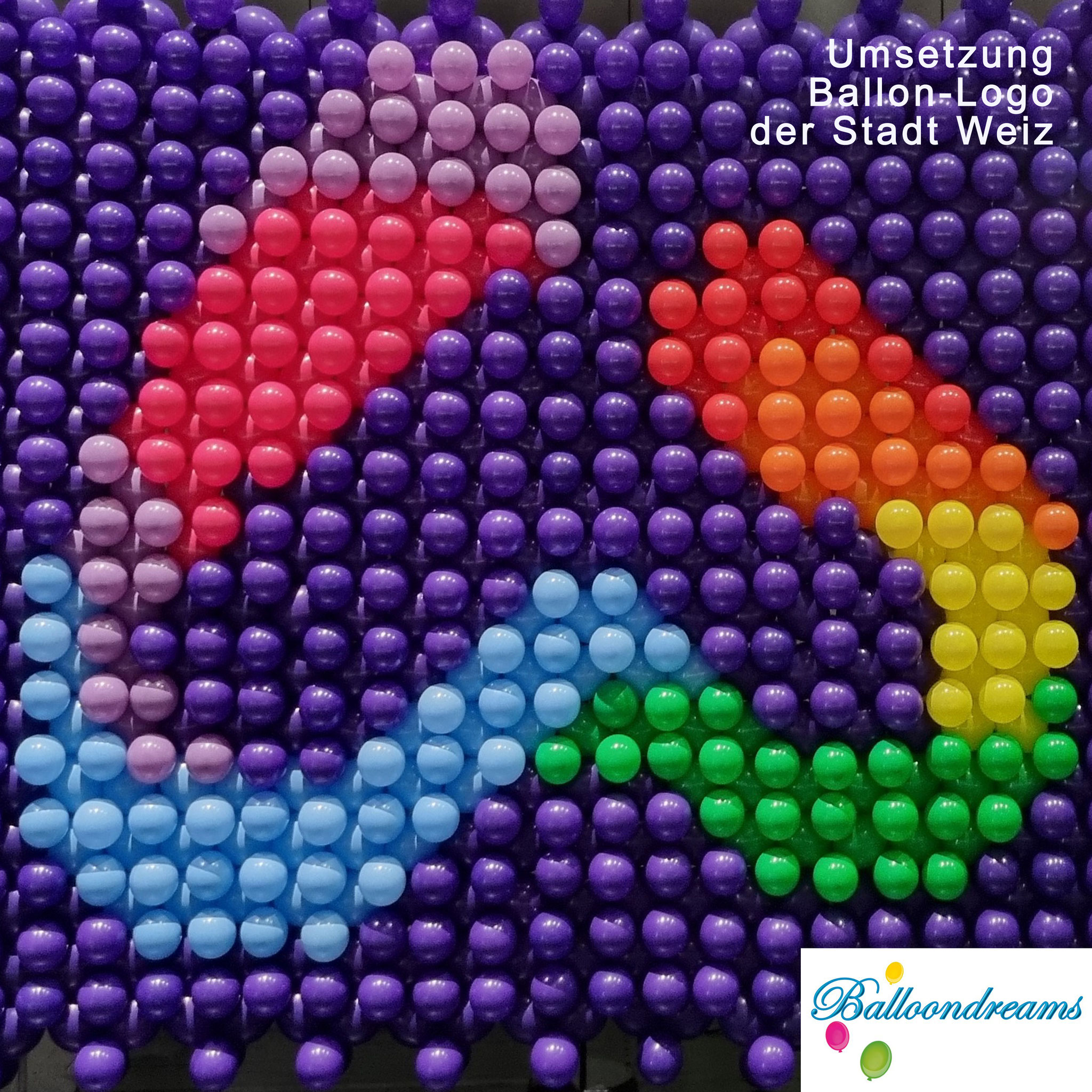 Logo-Ballonwand