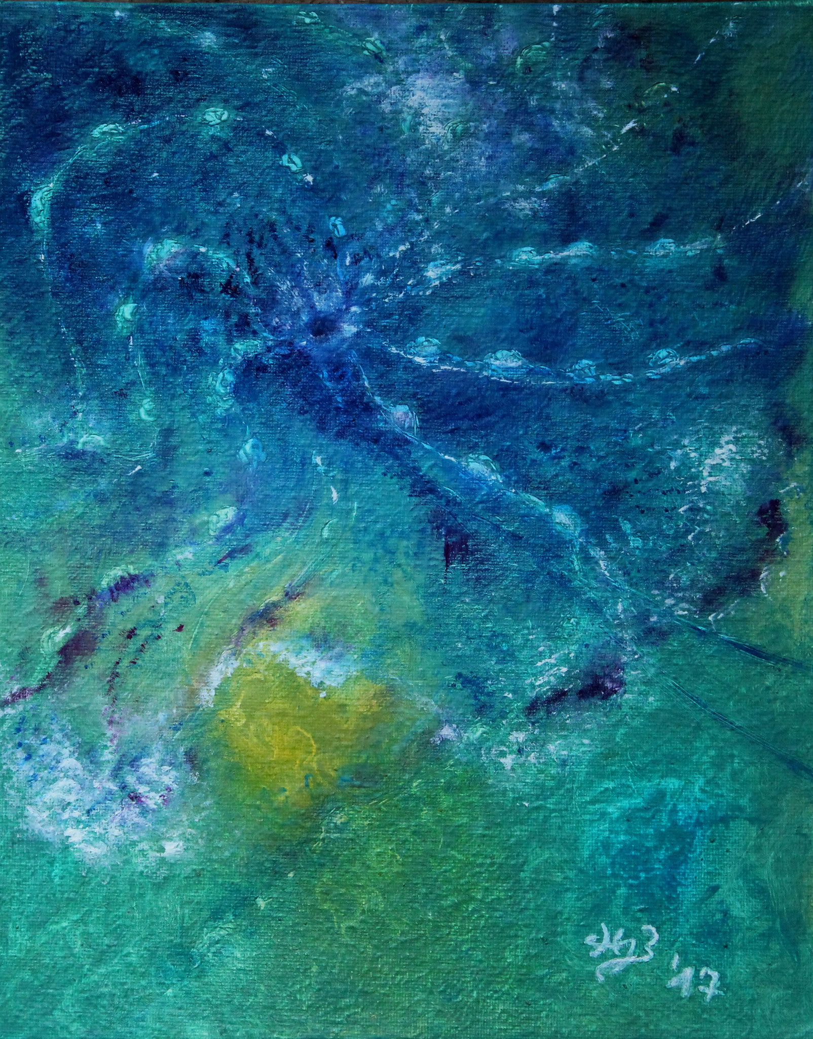 Tanz II, 2017, Öl, 24 x 30 cm
