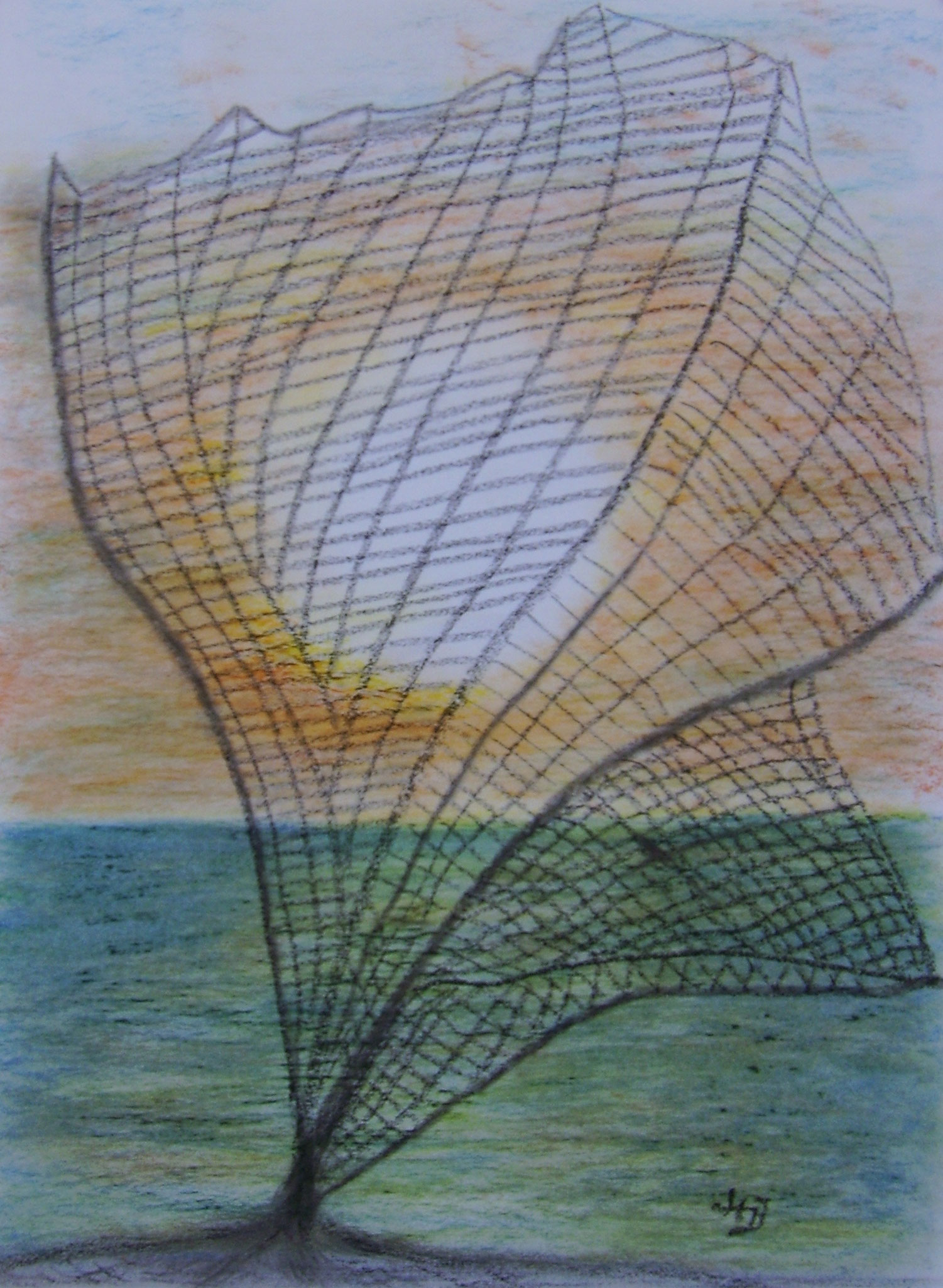 Abendstimmung, 2005, Pastellkreide, 30 x 40 cm
