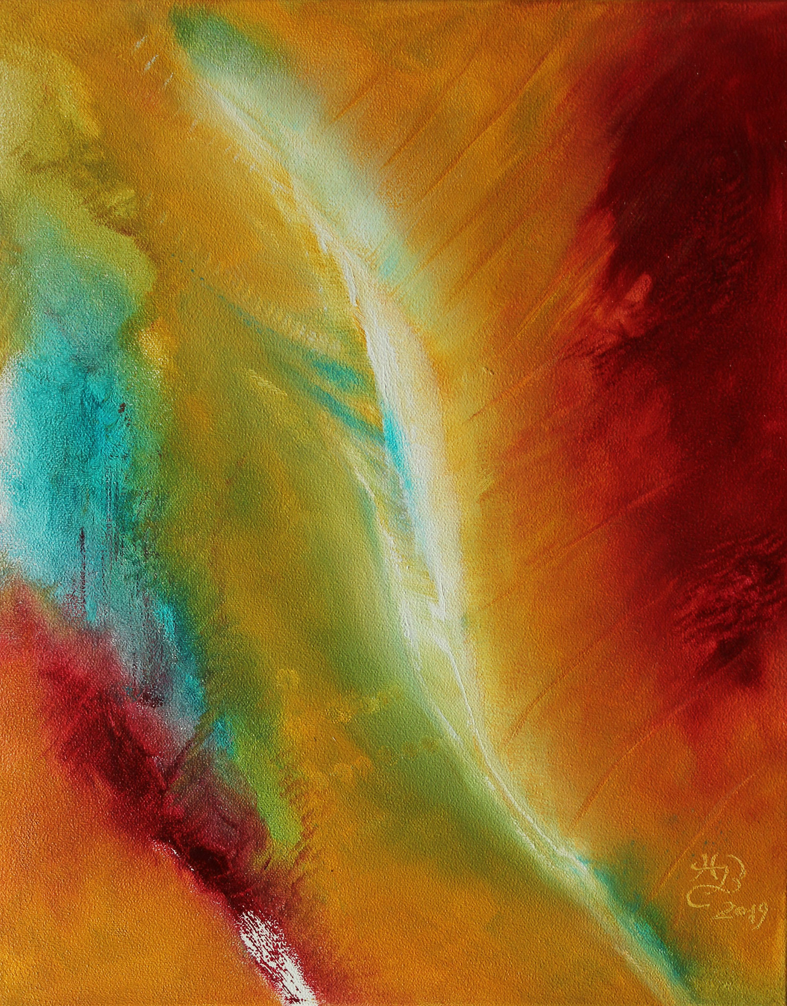 Lebensenergie, 2019, Öl, 40 x 50 cm