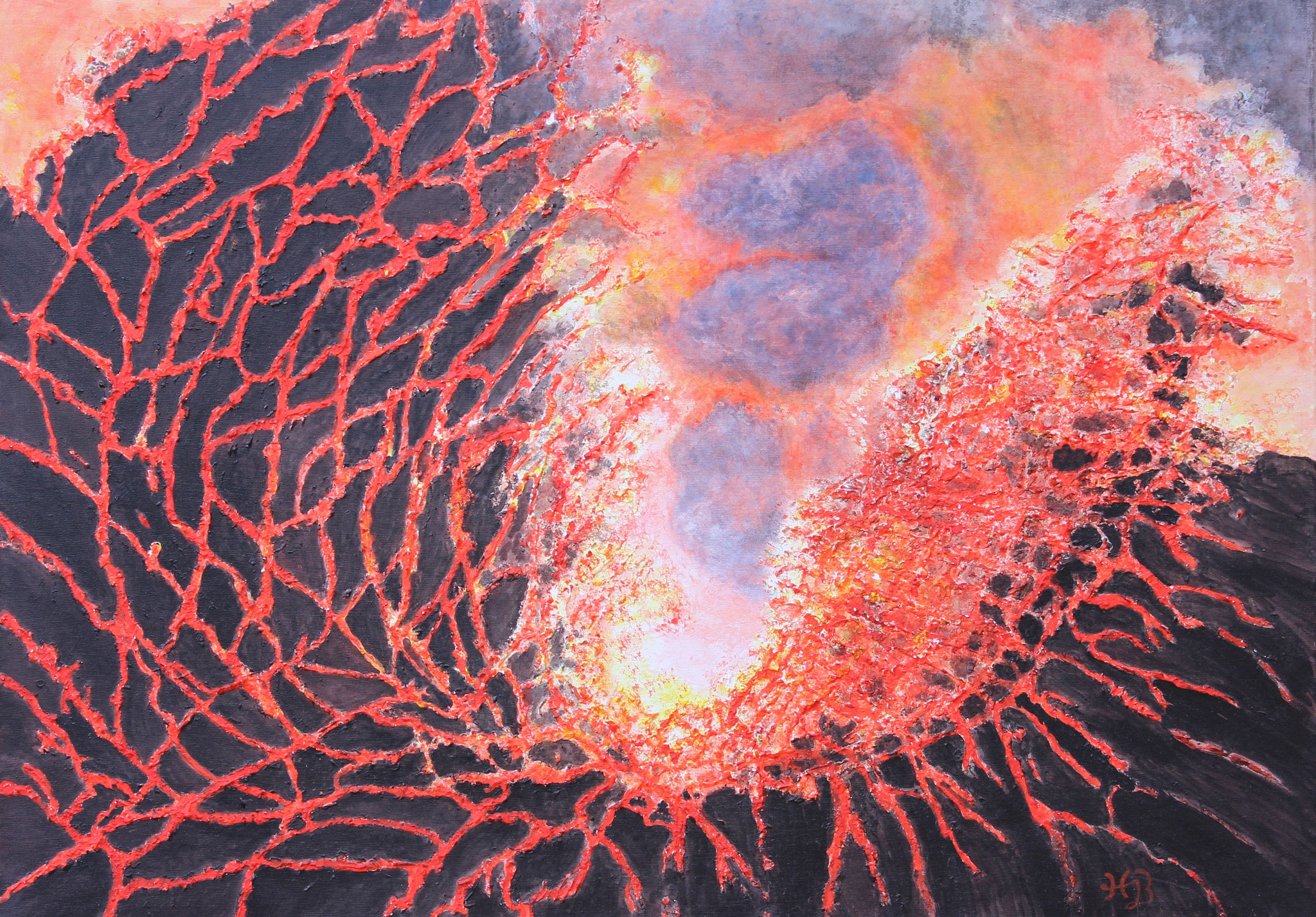 Eruption, 2009, Acryl, 70 x 50 cm