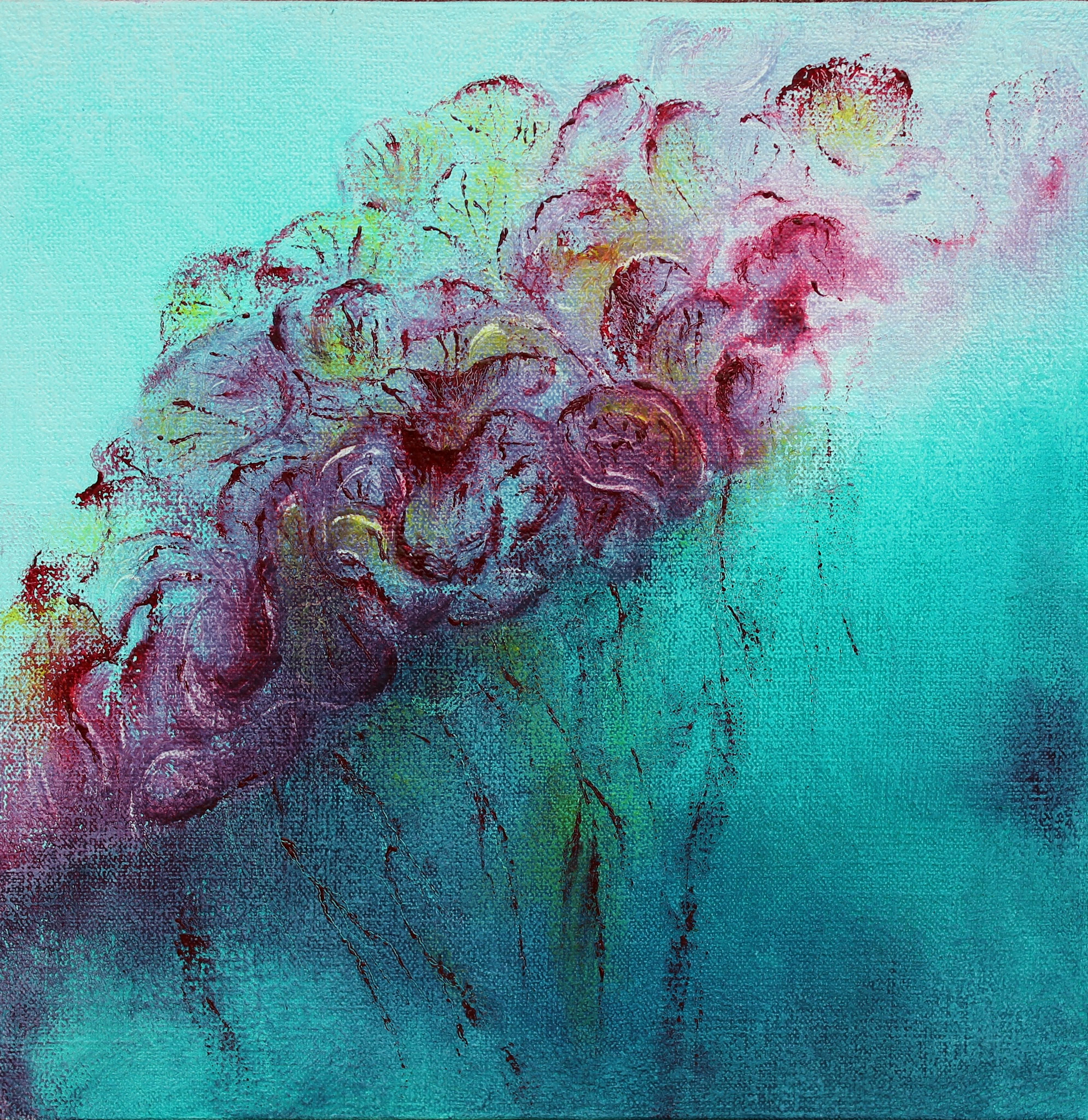 Leben - Wasser 2, 2016, Öl, 30 x 30 cm