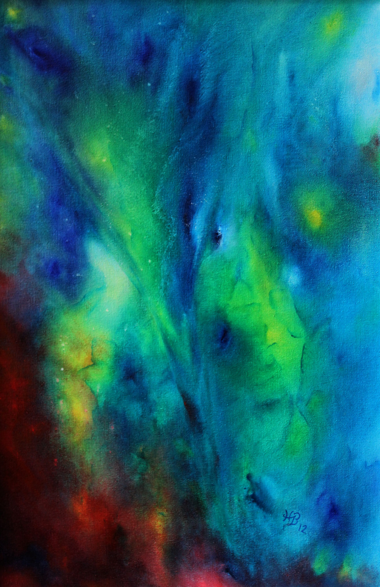 Tiefe II, 2012, Öl, 90 x 60 cm