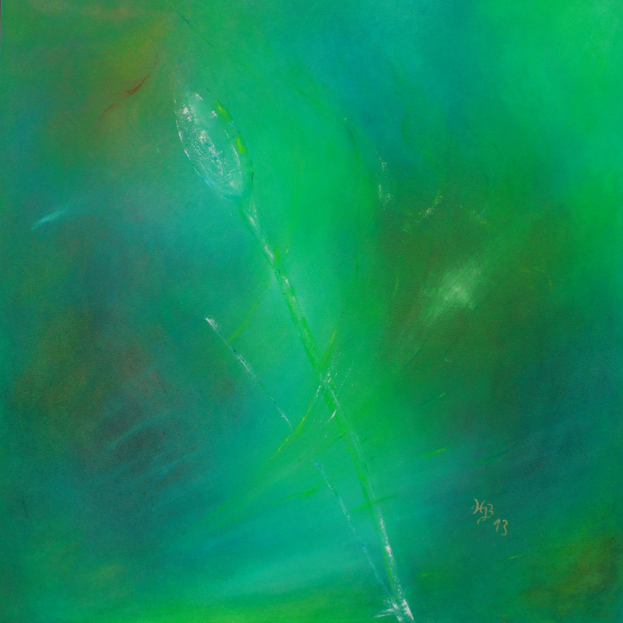 Algen, 2013, Öl, 80 x 80 cm