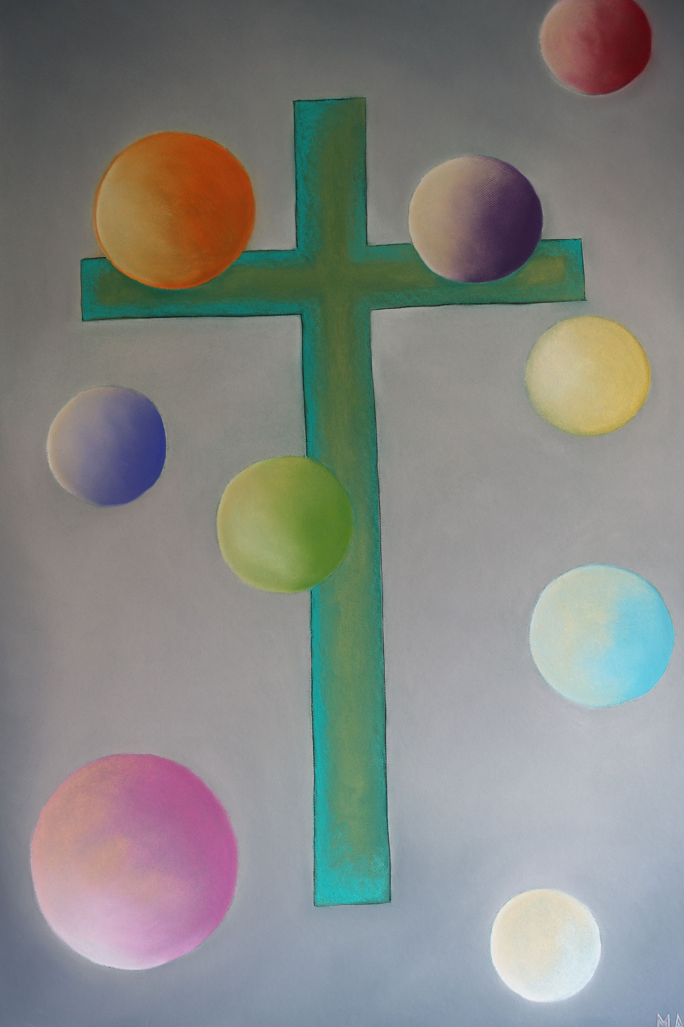 Croix verte, 80x120, 3000 €