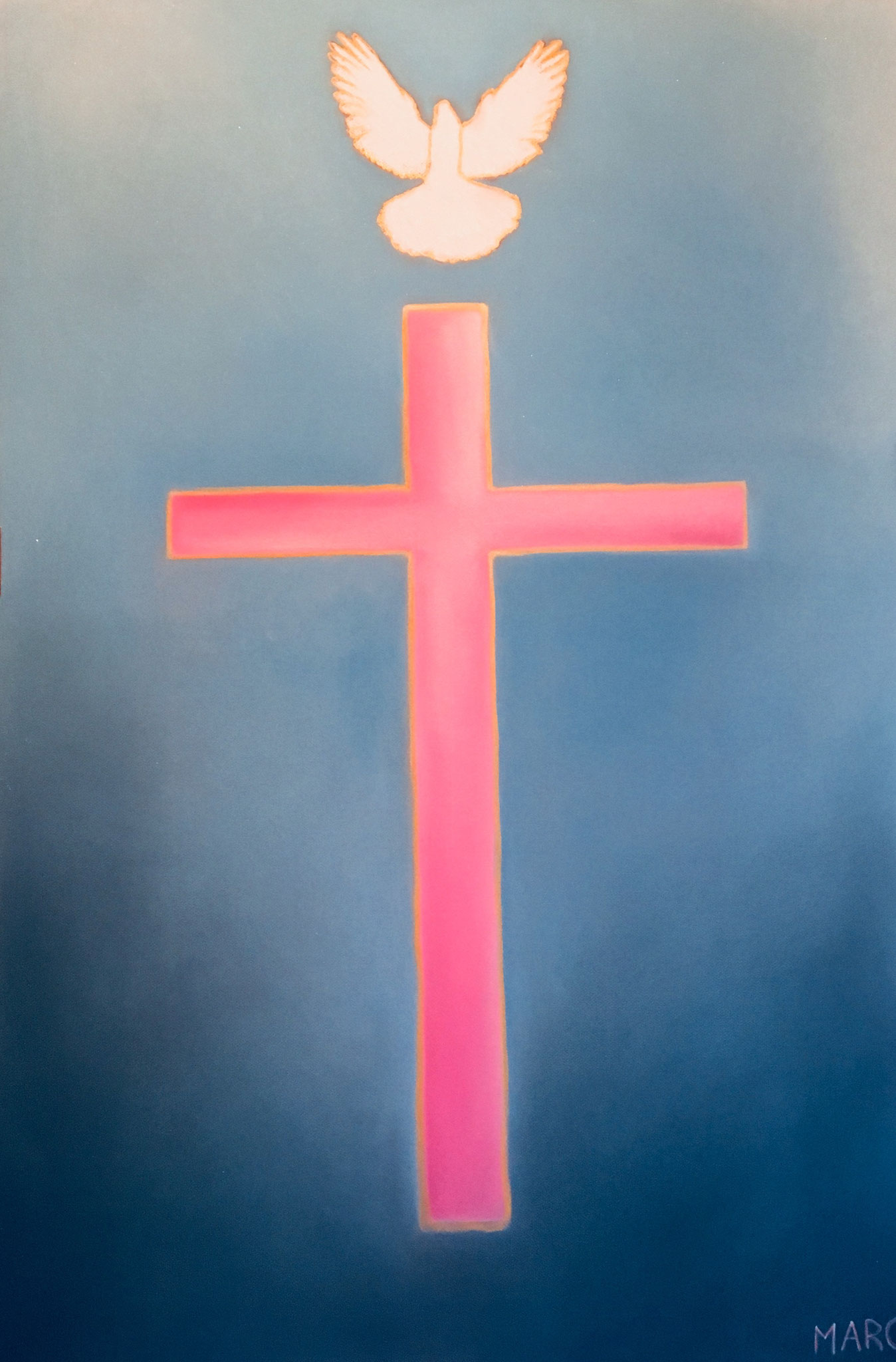 Croix rose, 80x120, 3000 €