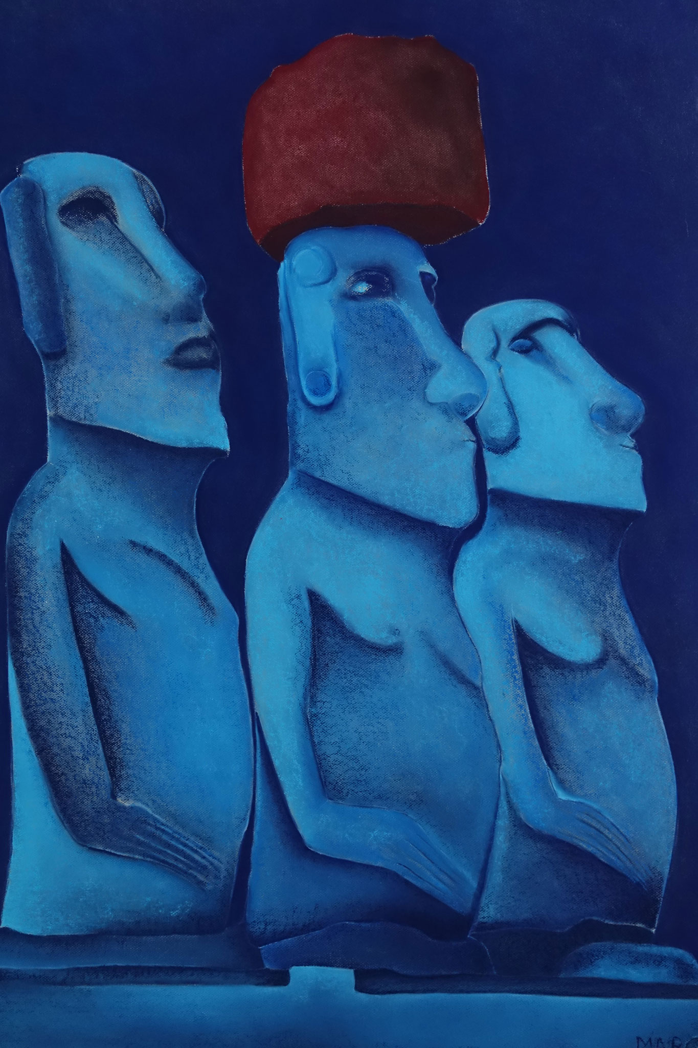 Moaï, 80x120, 3000 €
