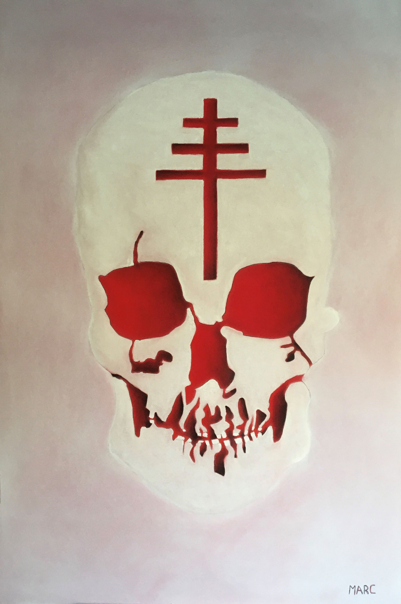 Crâne papal,  80x120, 3000 €