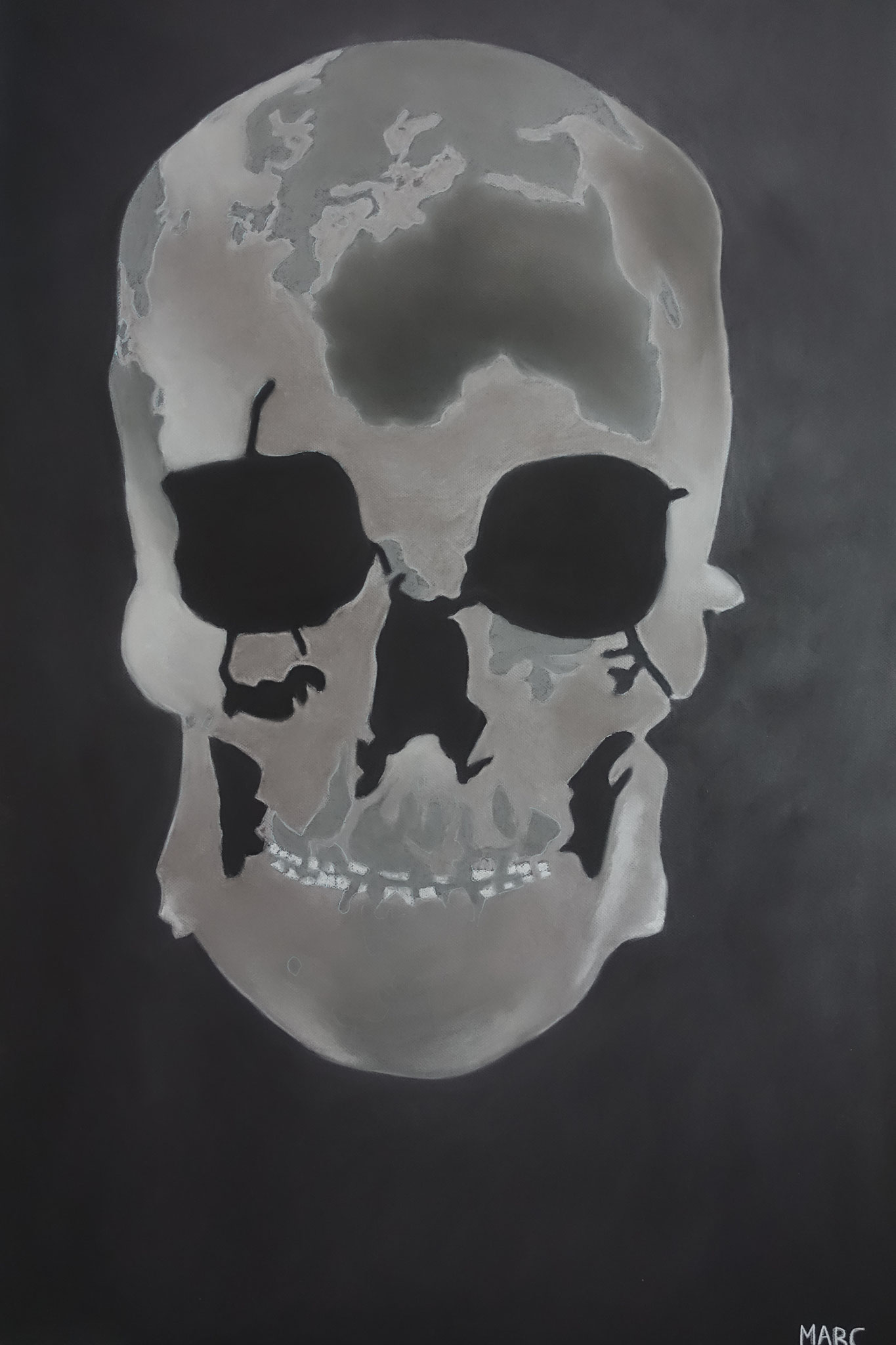 Crâne monde, 80x120, 3000 €