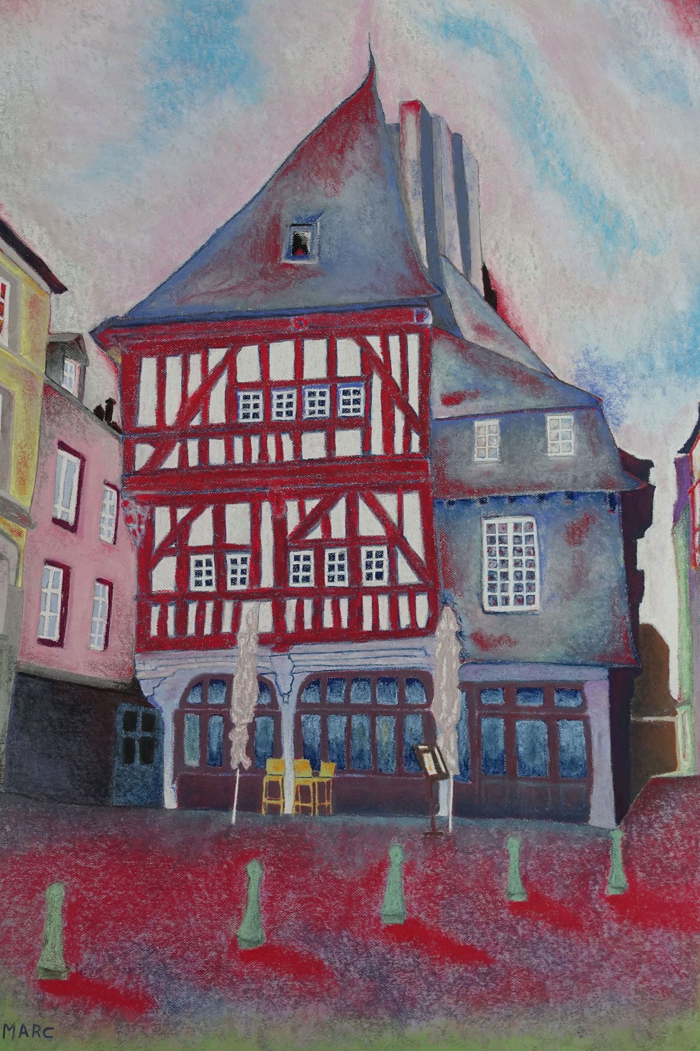 Maison de la mère Pourcel à Dinan, 80x120, 3000 €