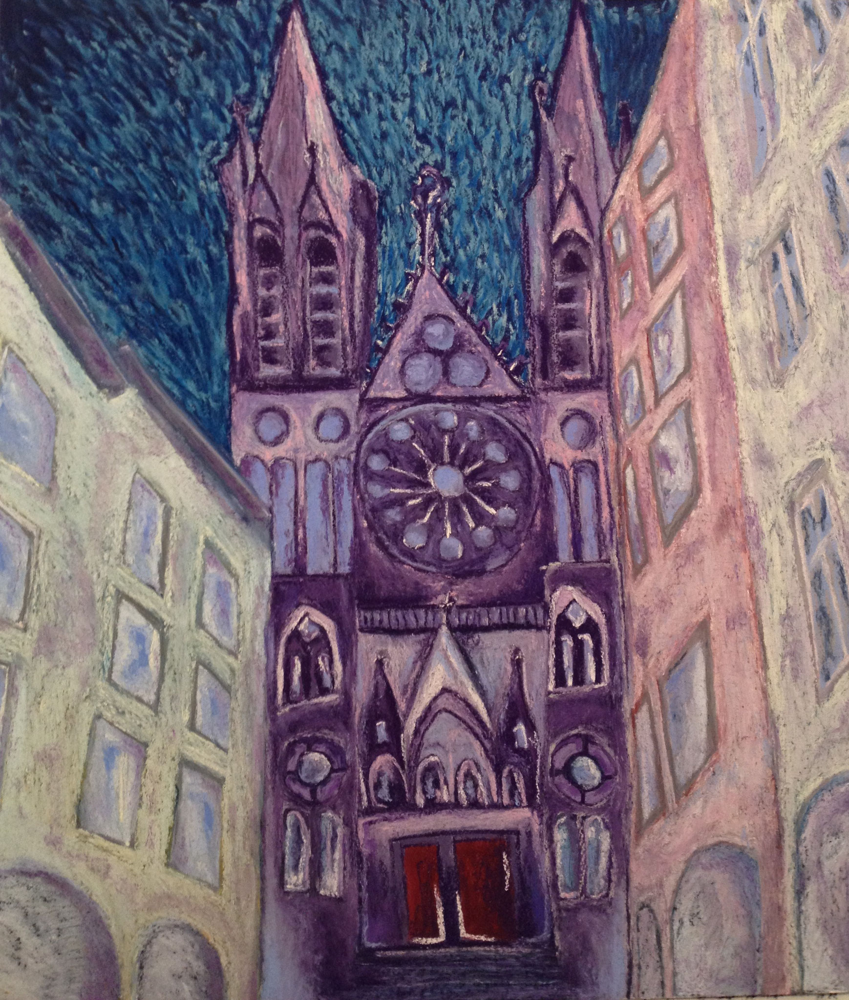 Cathédrale de Clermont, 68x103, 1200 €