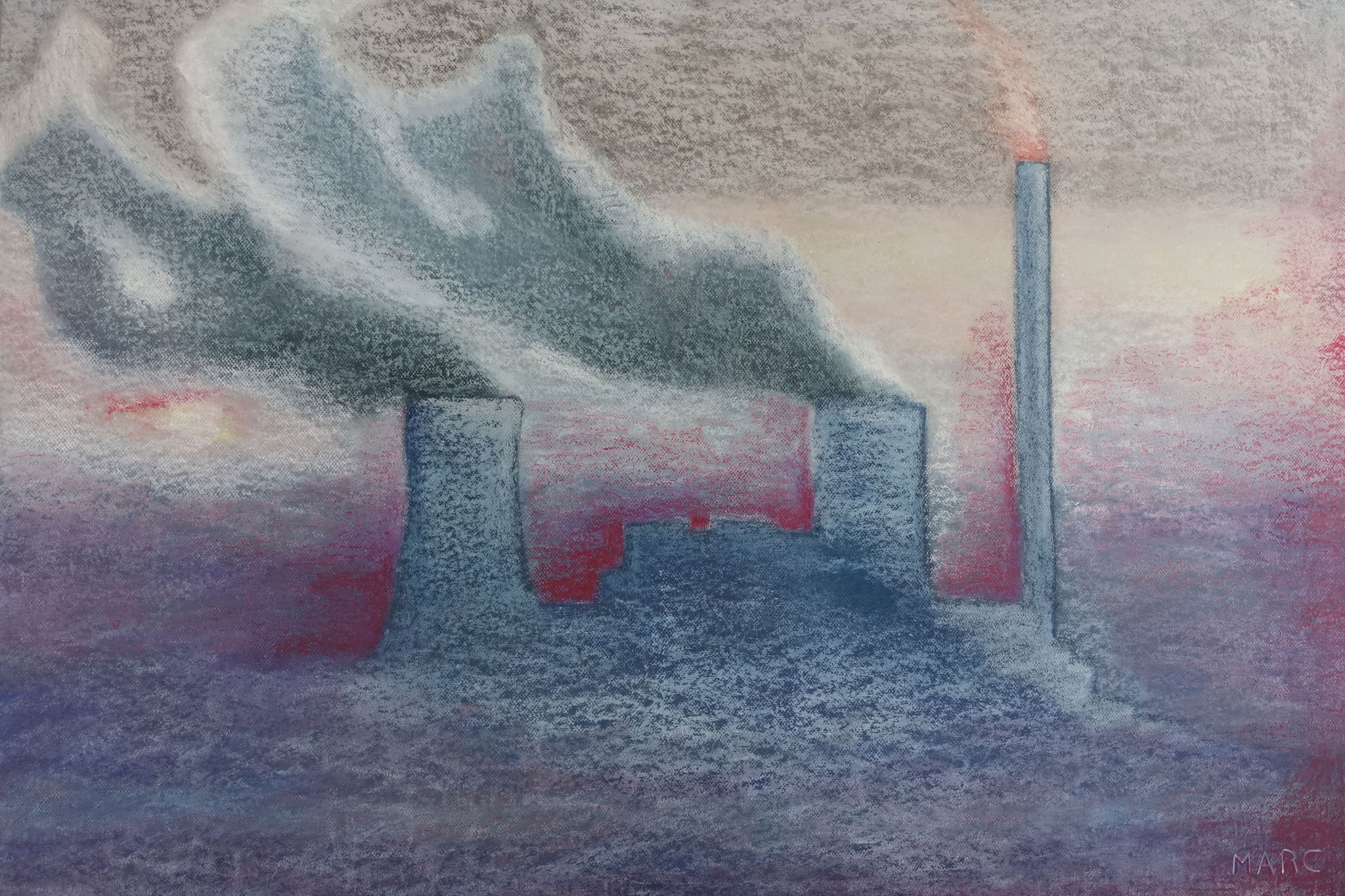 Centrale nucléaire, 76x112, 2200 €