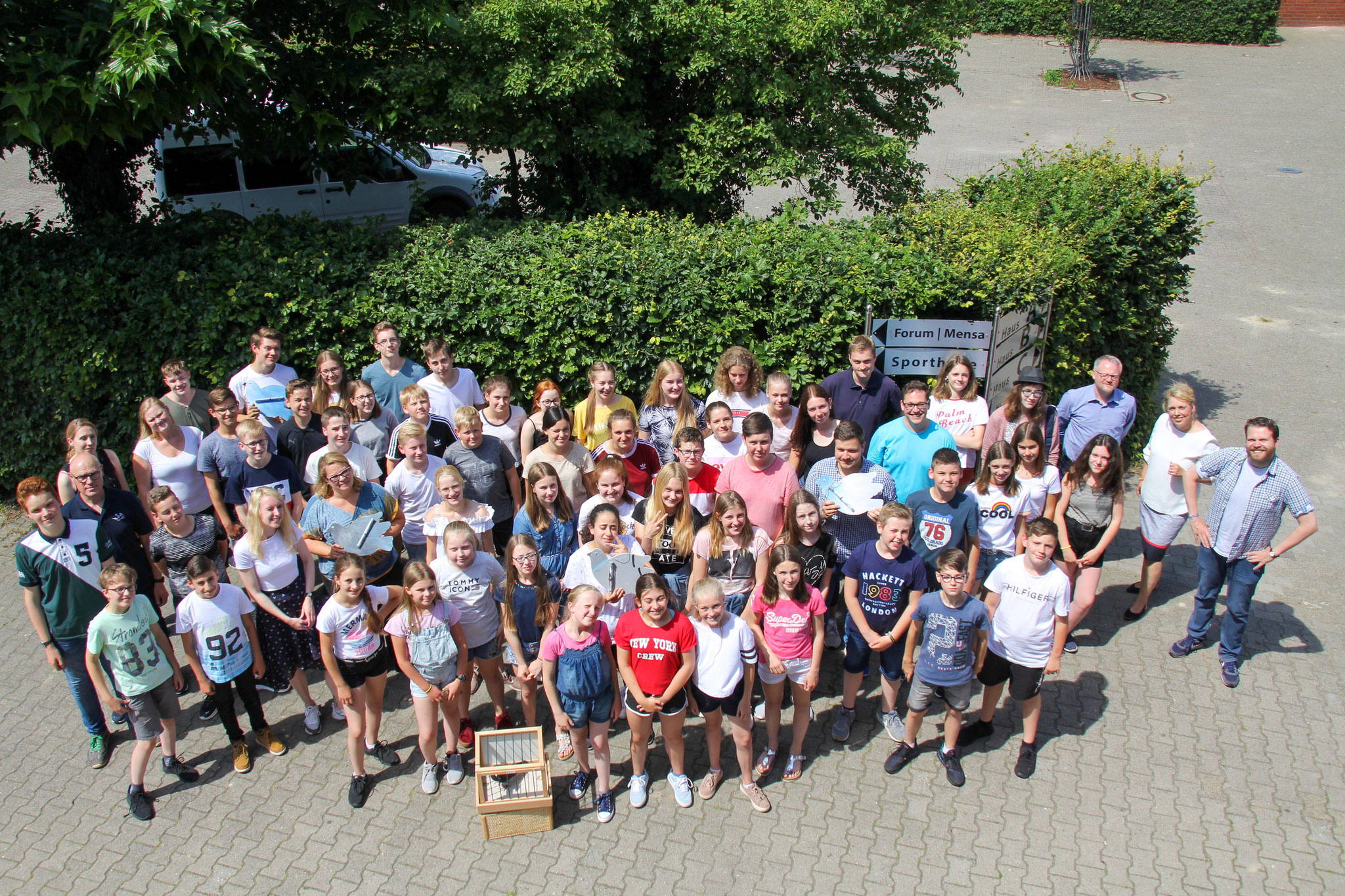 Gruppenfoto der Teilnehmenden am Projekttag