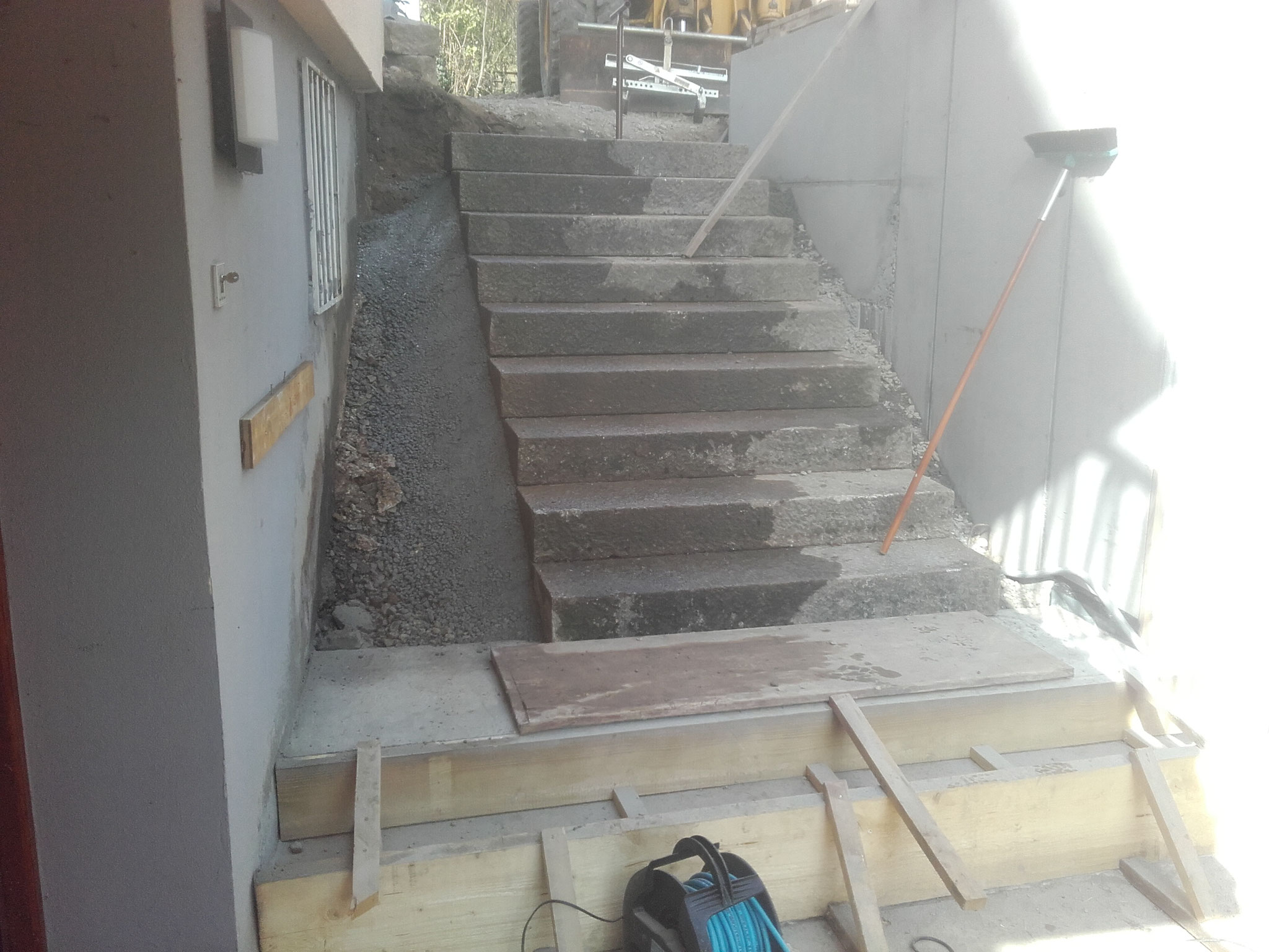 Treppe setzen