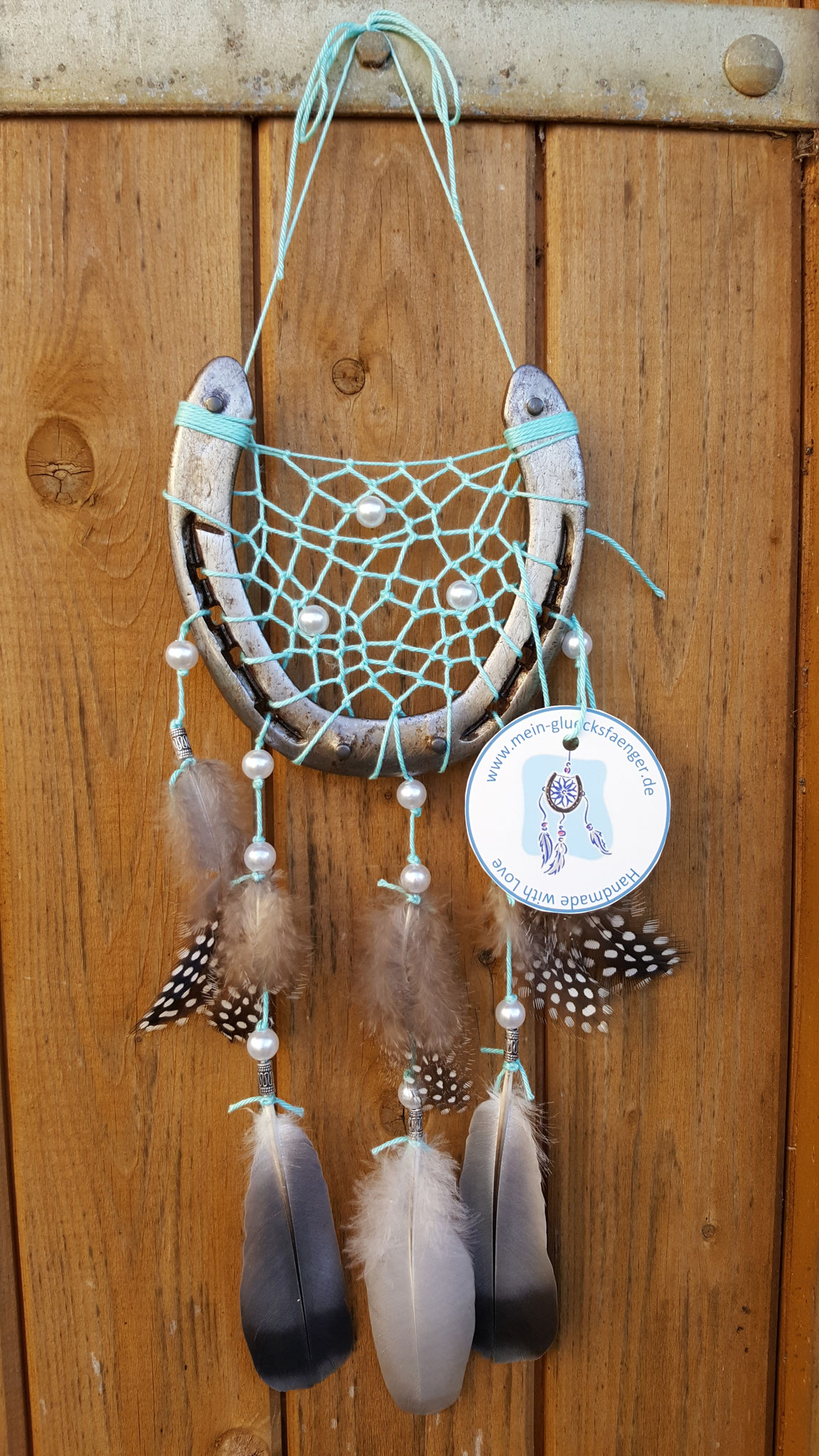 Glücksfänger - individuelle Traumfänger aus Hufeisen - Traumfänger aus ...