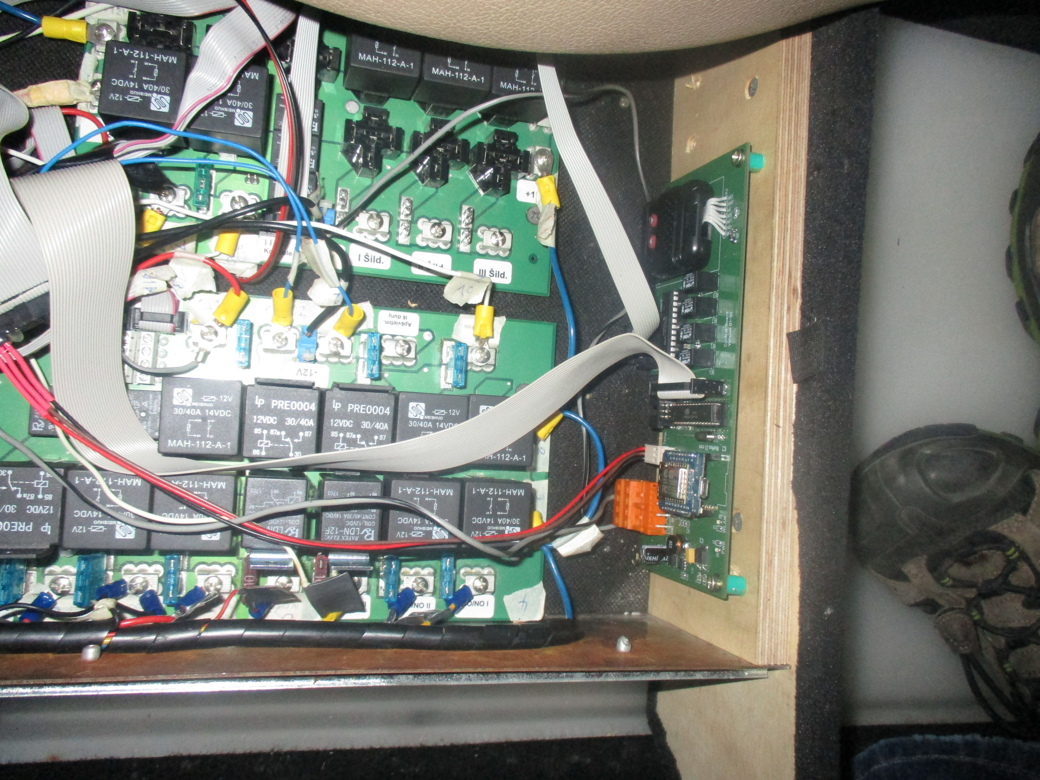 build-in control board, relay board und clima board 