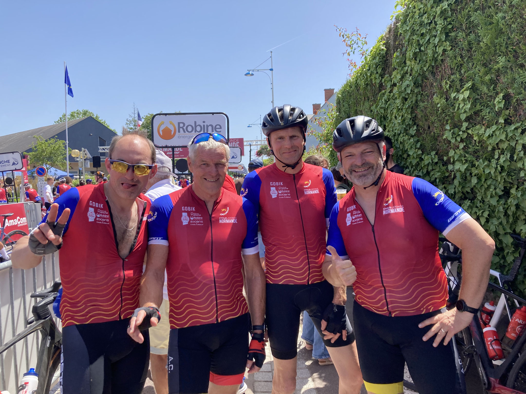 Grégory Hurel, Alain Ernouf, Raymond Mariette et Nicolas Régnault