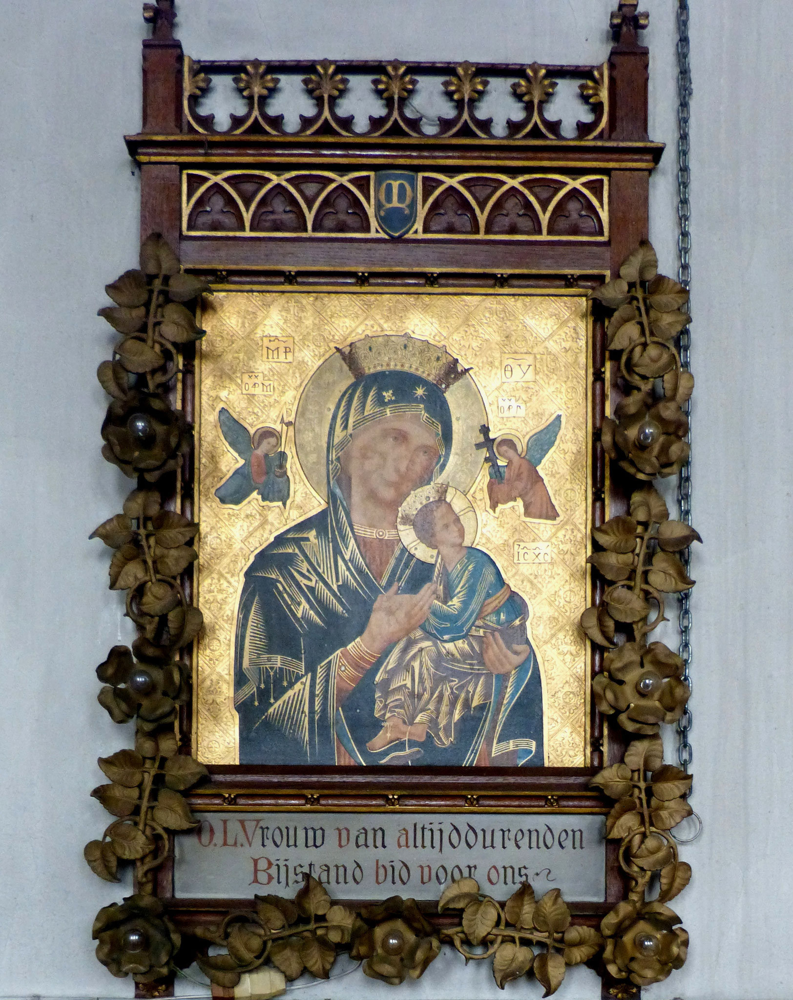 Drieluik voor restauratie (in situ kerk van Serskamp)