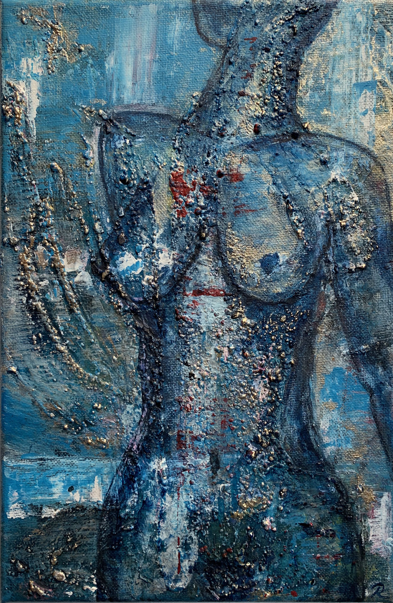 "Body 1" 20 x30cm Acryltextur auf Leinwand