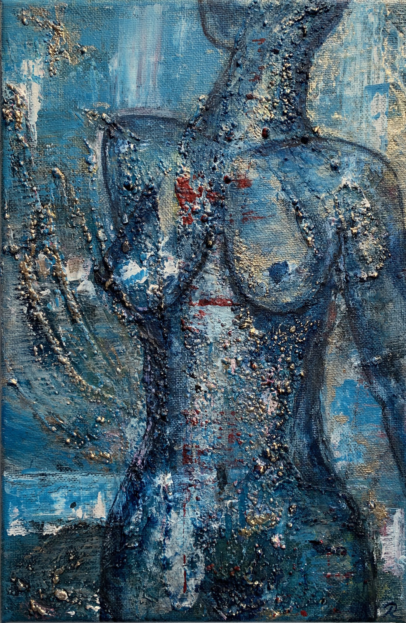 "Body 1" 20 x30cm Acryltextur auf Leinwand