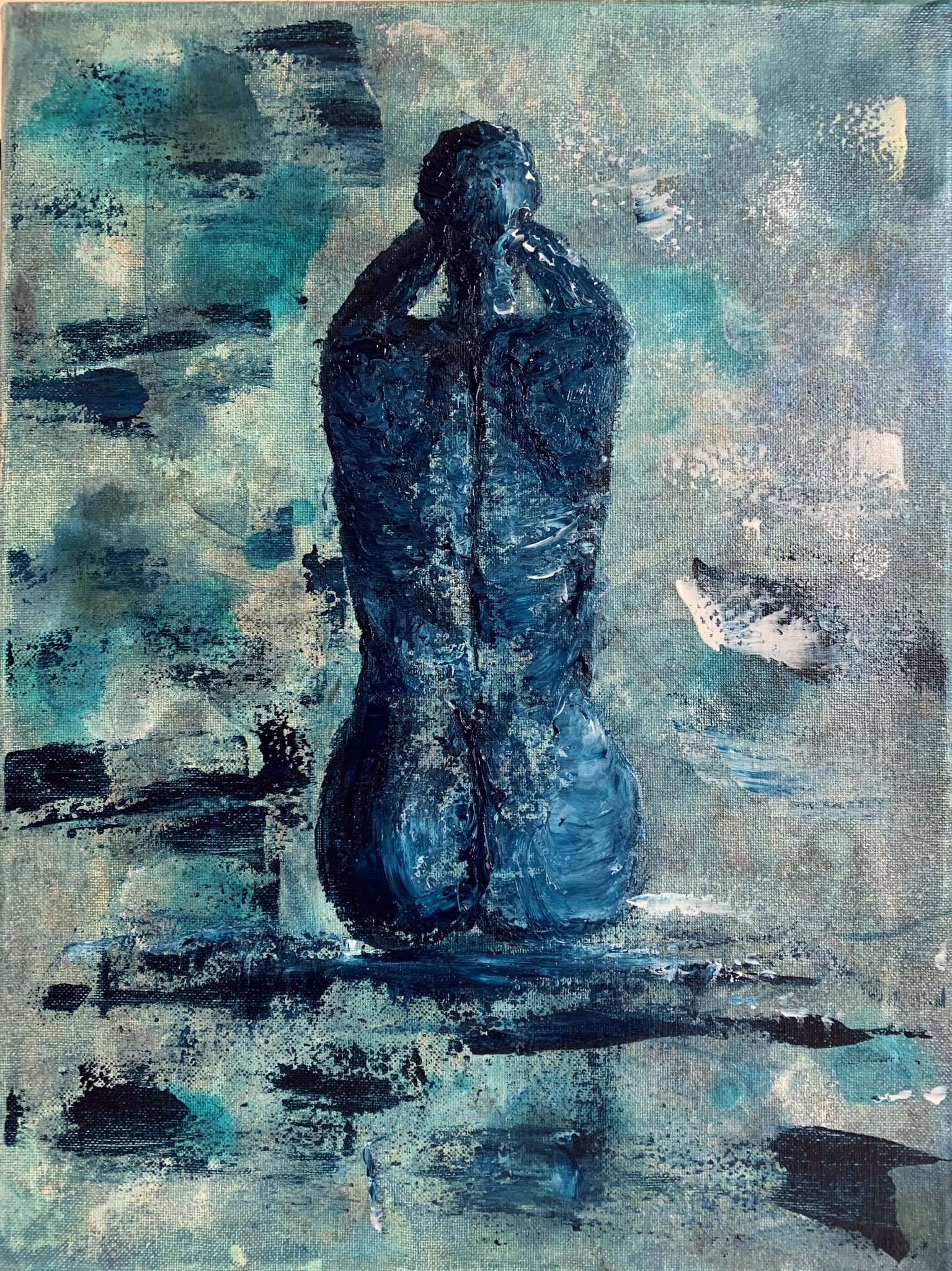 "Body 2" 30 x 40cm Acrylmix auf Leinwand