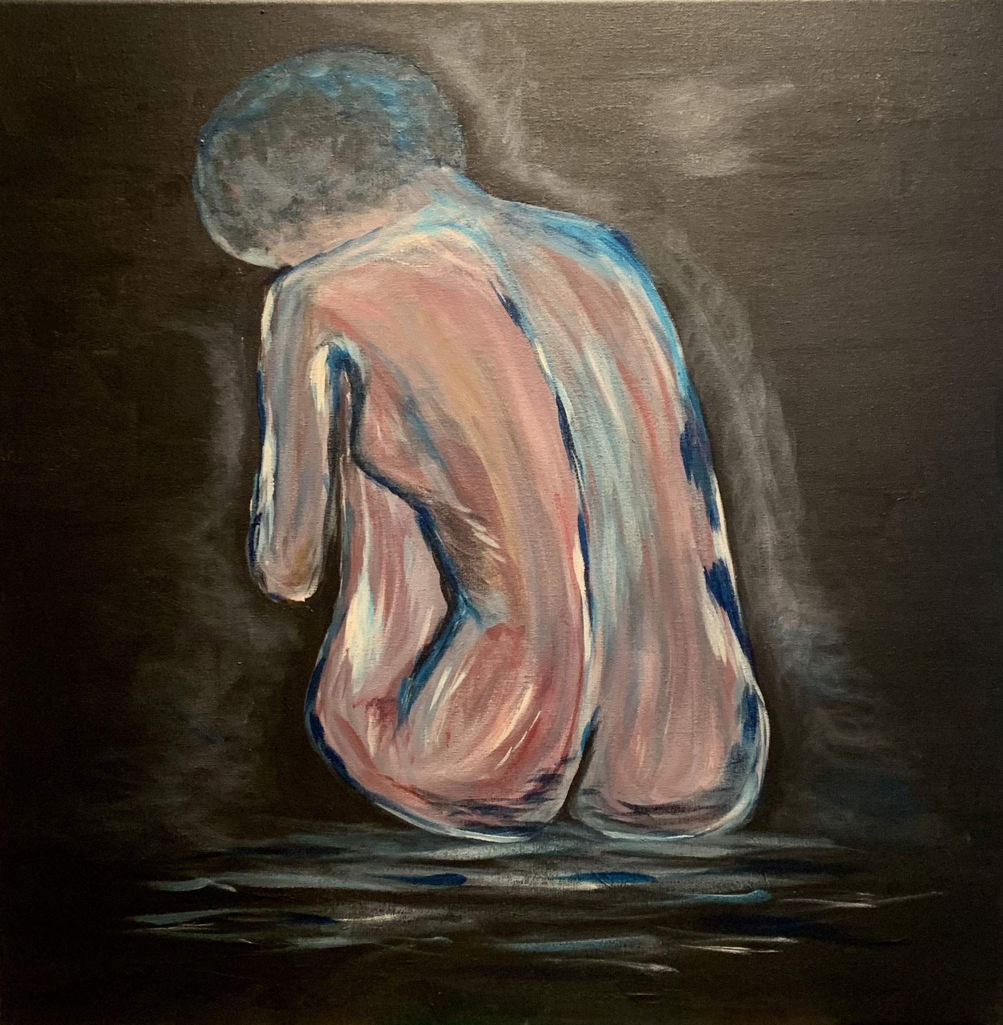 "Woman" 60 x60 cm Acrylmix auf Leinwand