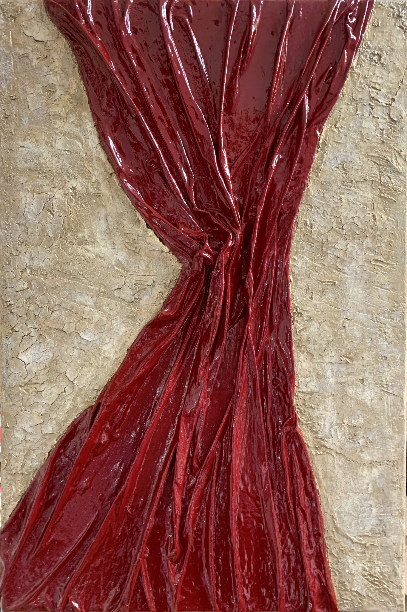 "Royal"40 x60cm, Mixed Media auf Leinwand, verk.