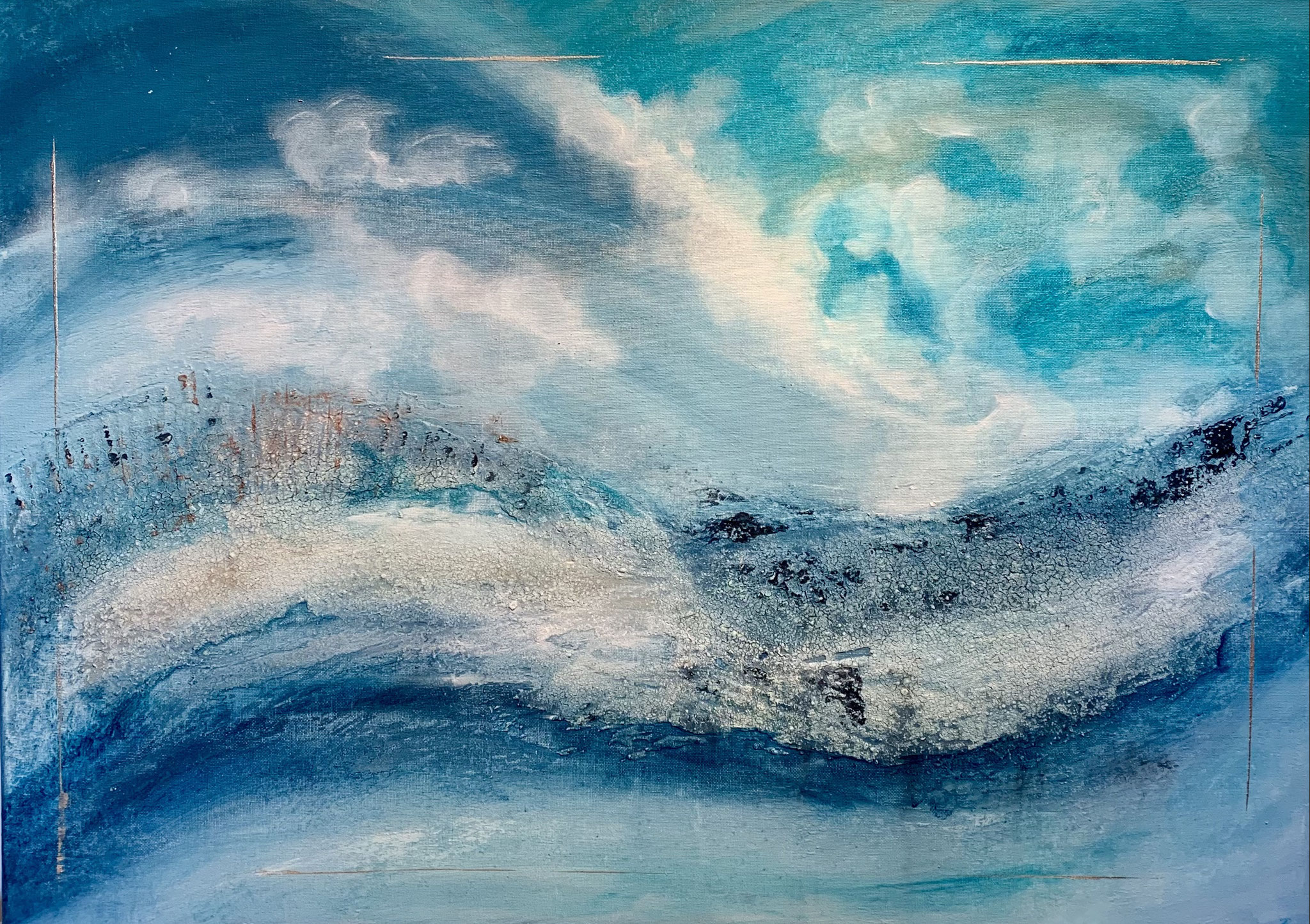 "Blue" 50 x 70 cm, sold