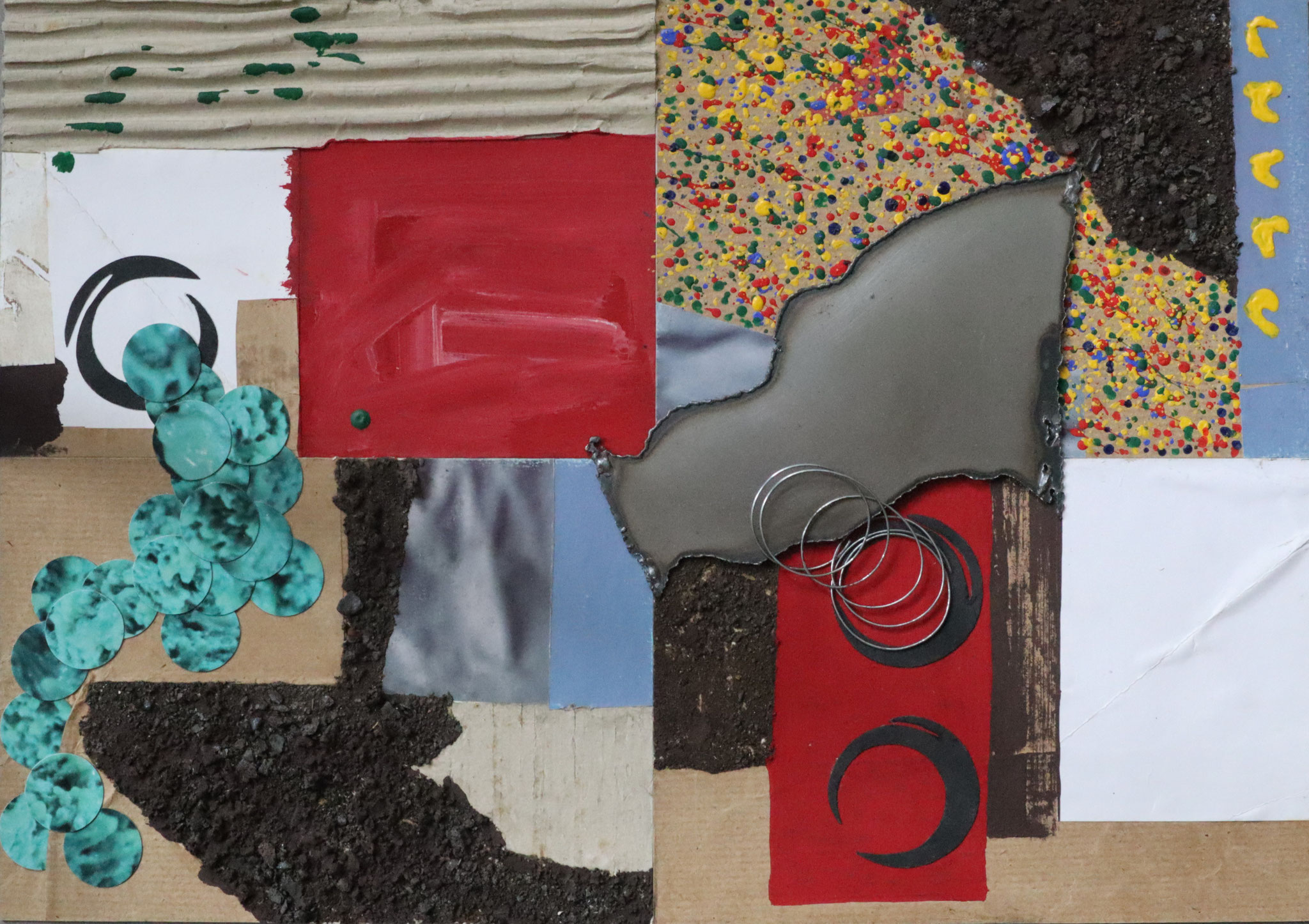 Günter Schöttner, PatchworkIII 1, 2024, Assemblage
