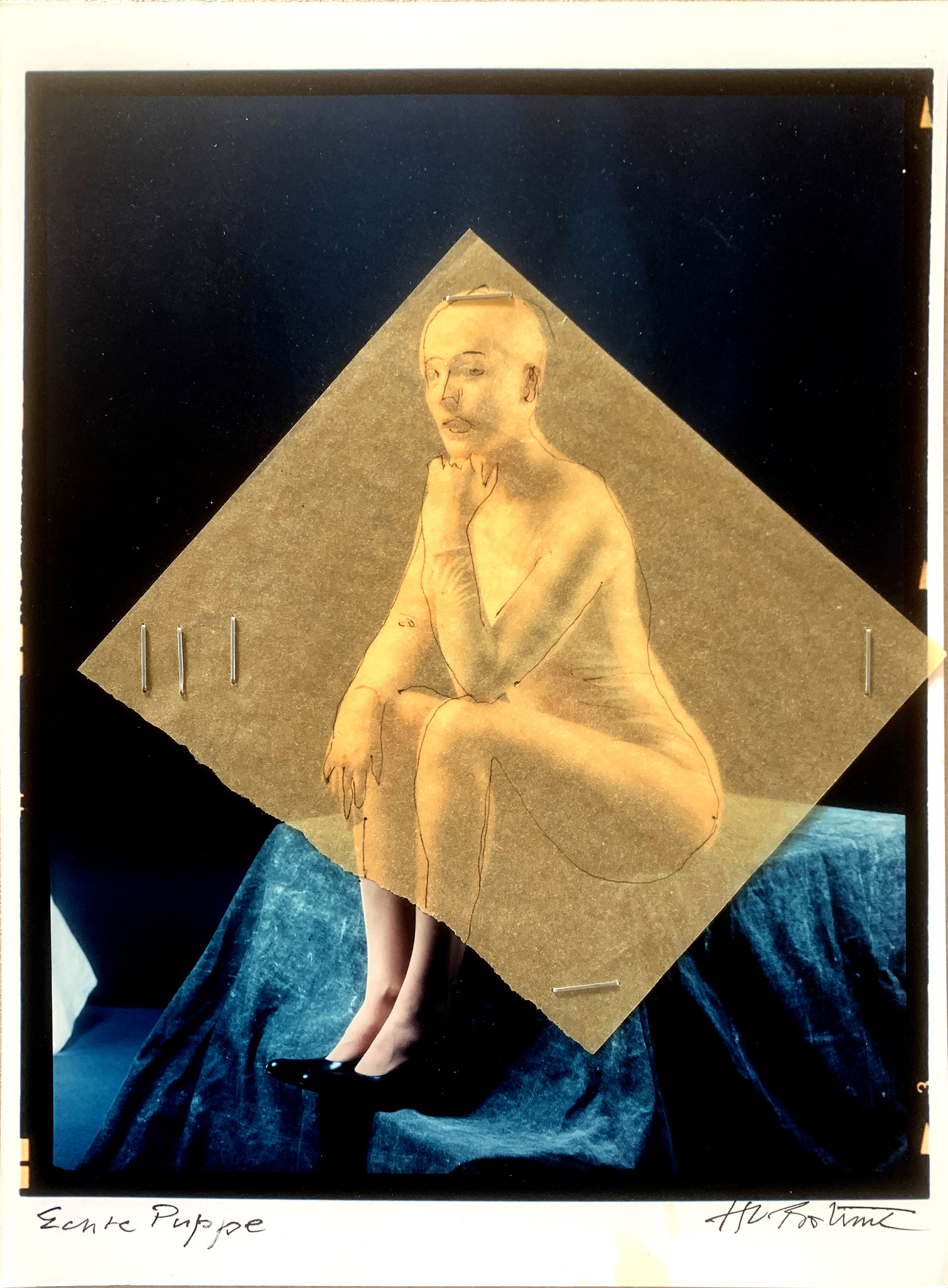 Hans-Ludwig Böhme, Echte Puppe, 2022, Collage