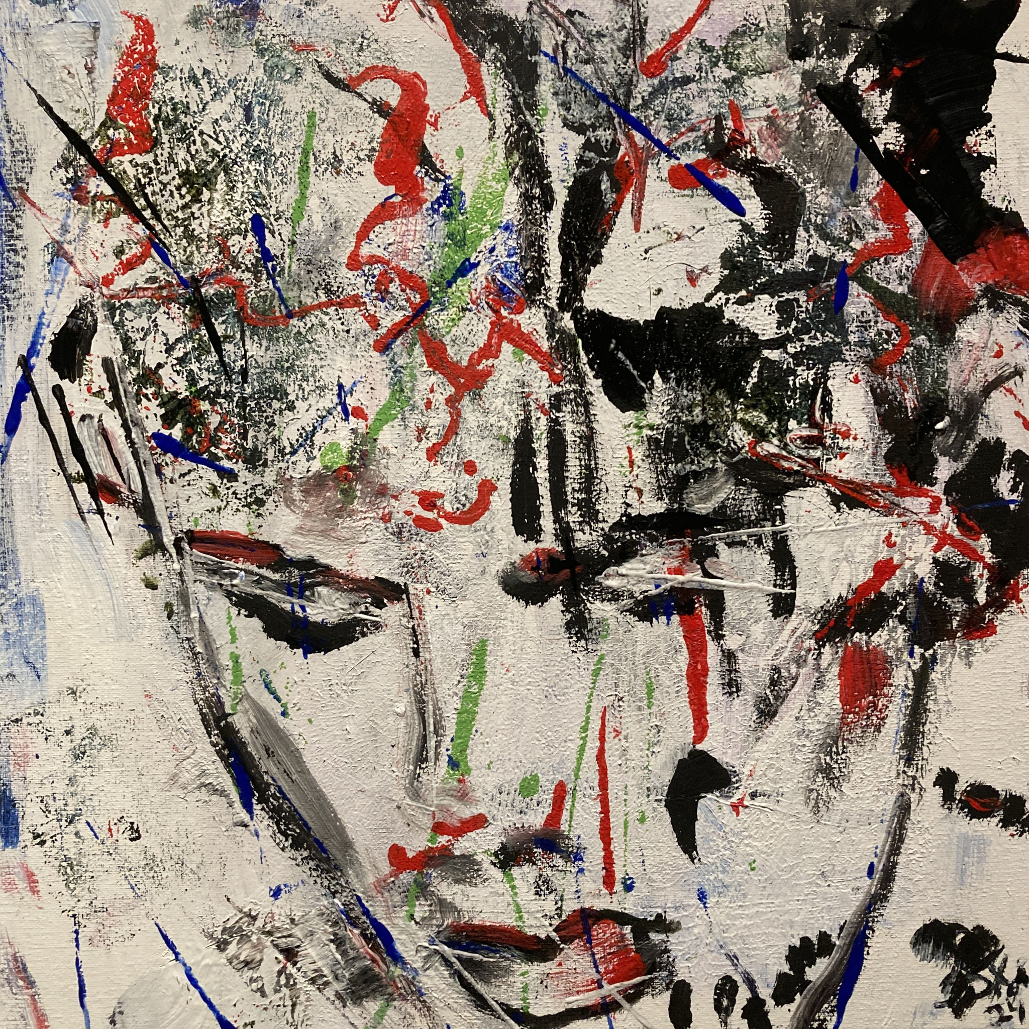 "ohne Titel", 40cm x 40cm, Mixed Media on Canvas, 2024