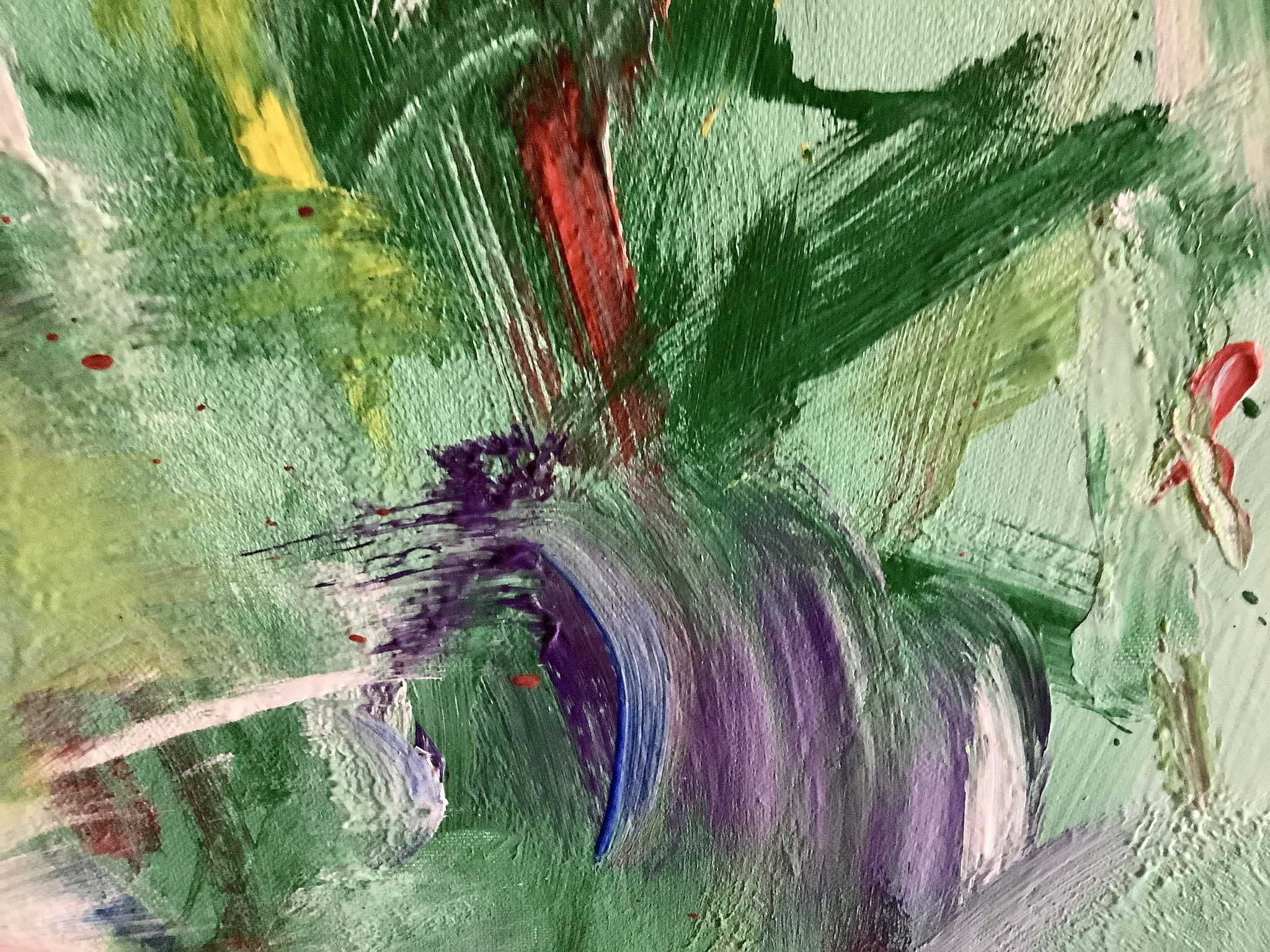 "Wiese mit Klatschmohn" Detail, 
