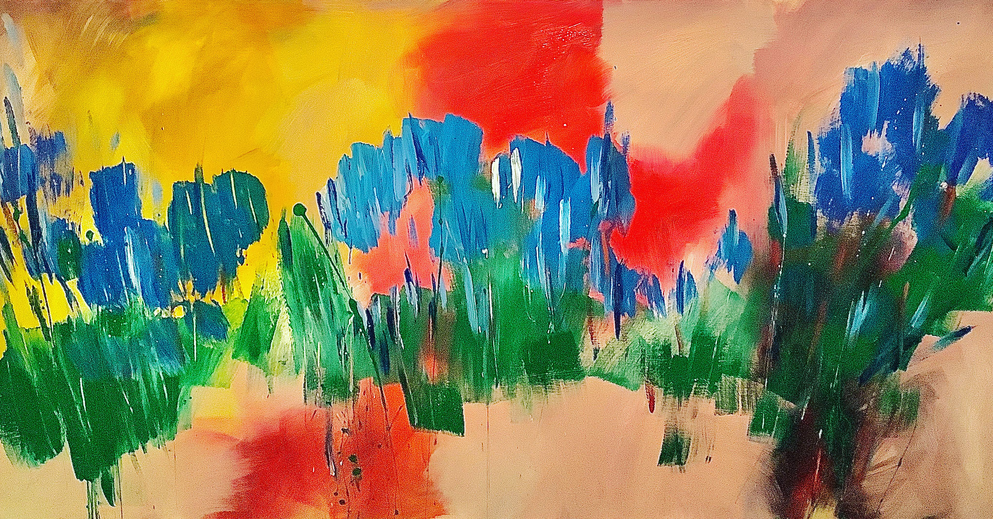 "Lavendel", 100cm x 200cm, Acryl On Canvas, Stefan Miteff 2022