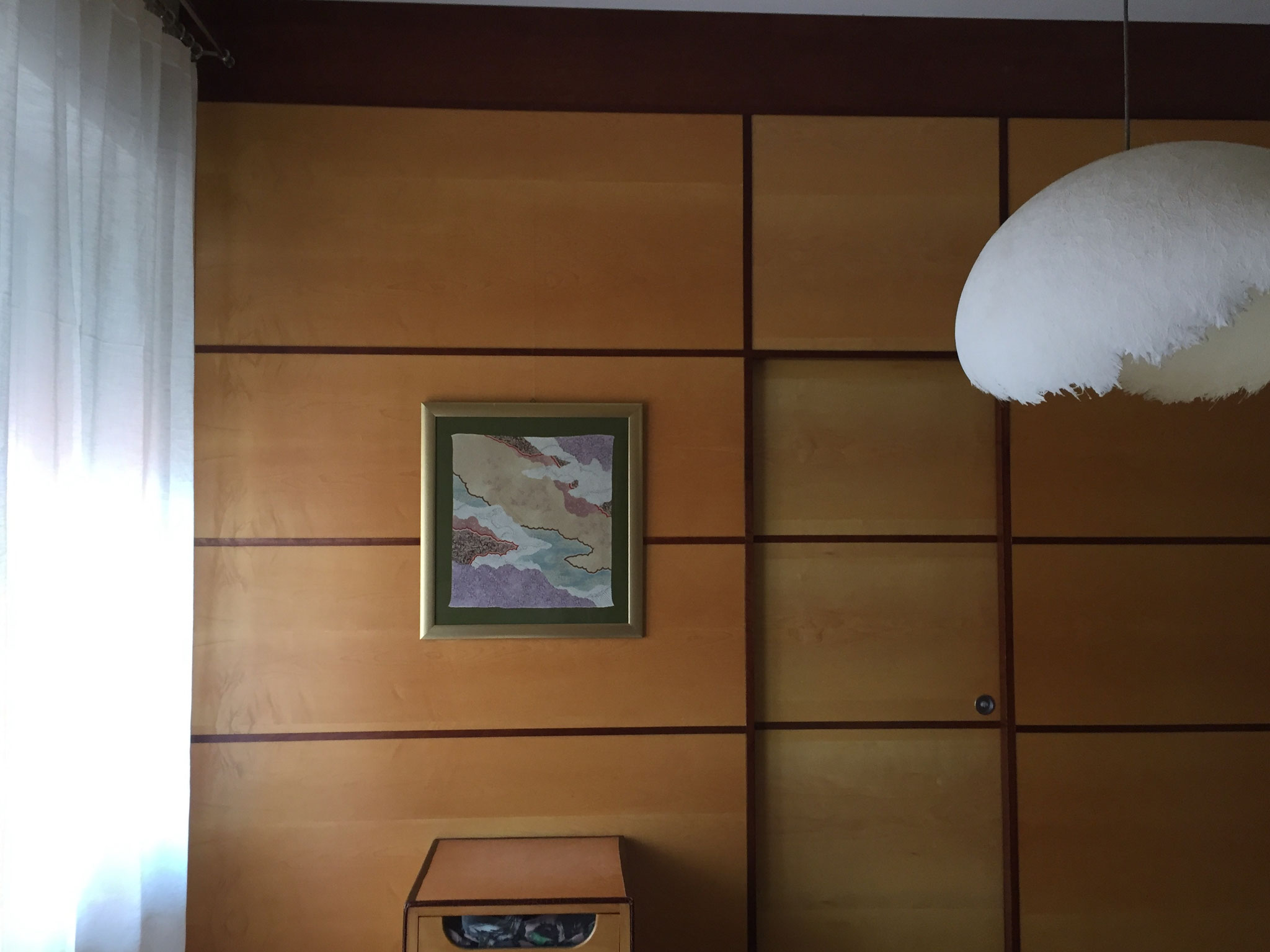  Angoli di una camera da letto - ispirazione Giappone - Boiserie in acero e ciliegio